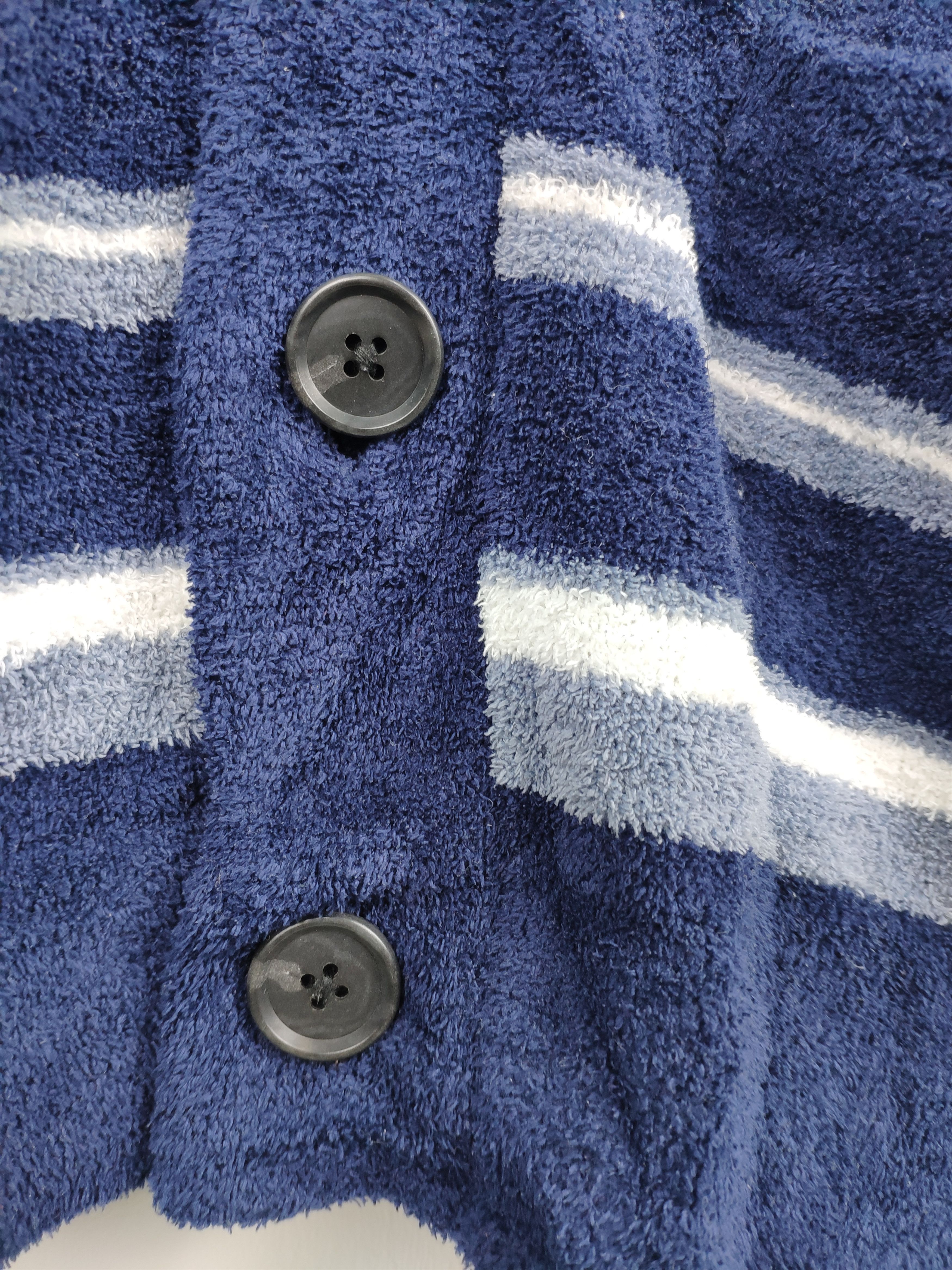 Japanese Brand × Takeo Kikuchi 🇯🇵 Vintage 90s Takeo Kikuchi Cardigan Striped Cardigan Size US M / EU 48-50 / 2 - 6 Thumbnail