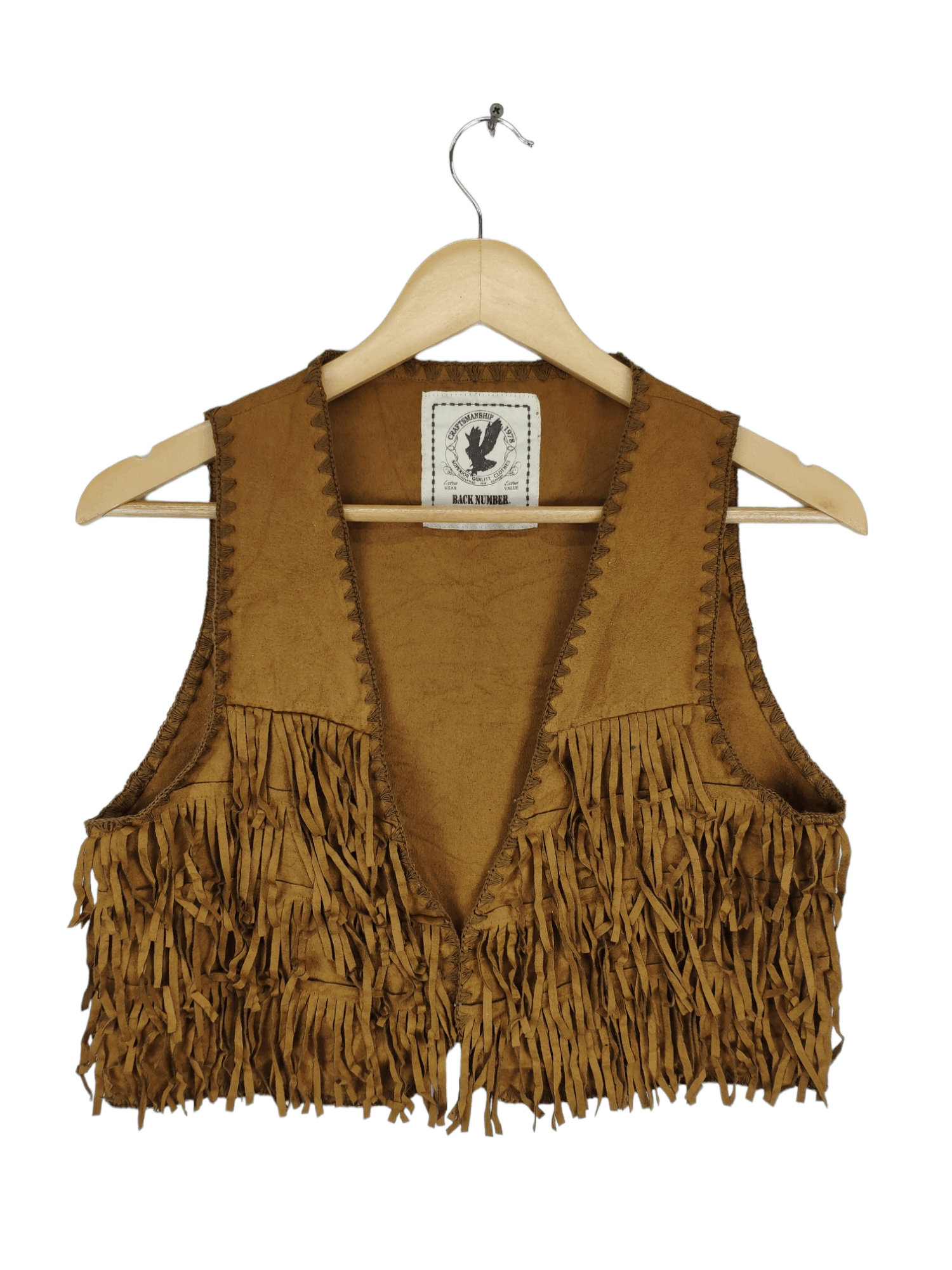 If Six Was Nine × Le Grande Bleu (L.G.B.) Back Number Western Cowboy Vest Moleskine Size S / US 4 / IT 40 - 1 Thumbnail