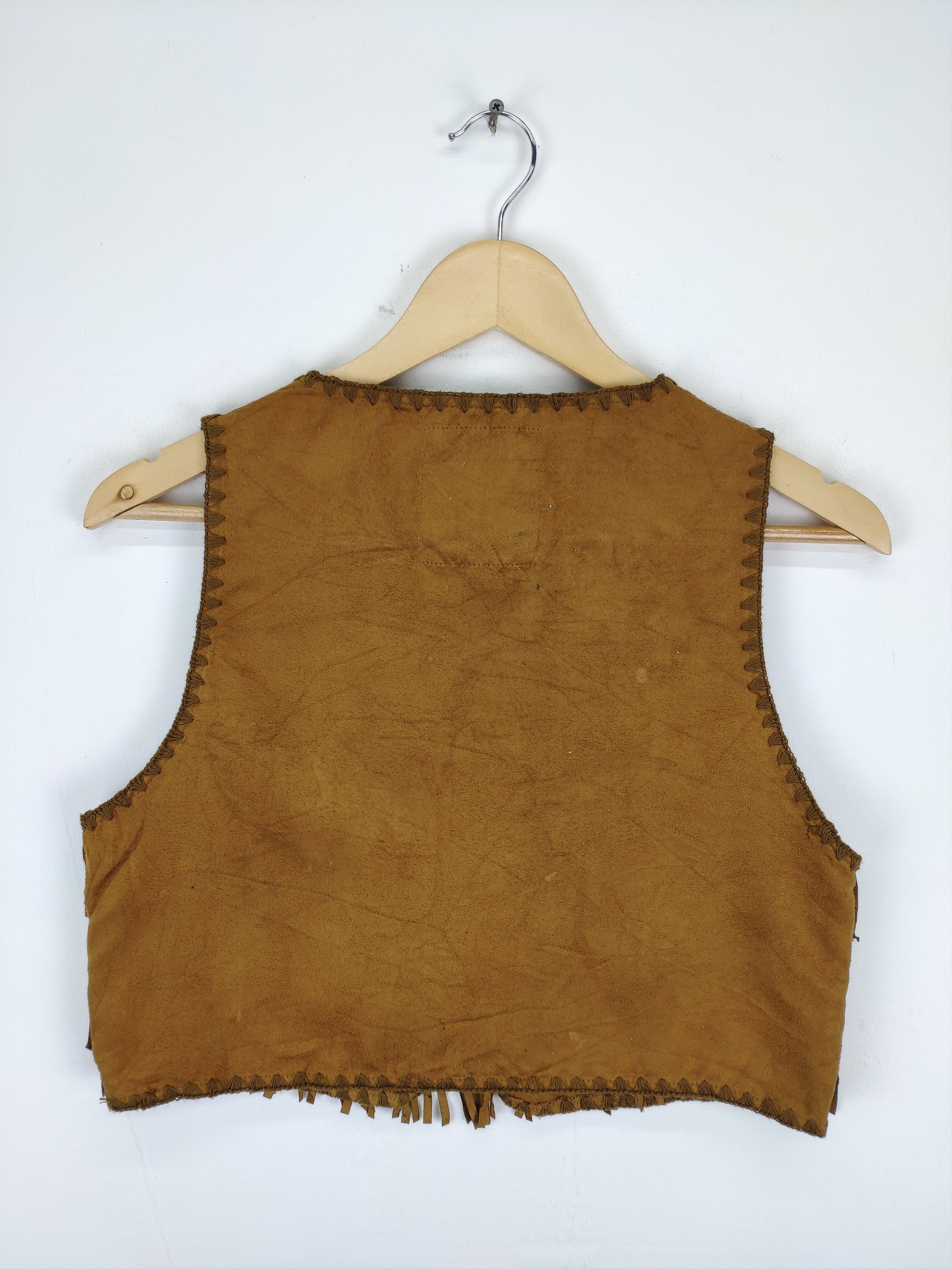 If Six Was Nine × Le Grande Bleu (L.G.B.) Back Number Western Cowboy Vest Moleskine Size S / US 4 / IT 40 - 2 Thumbnail