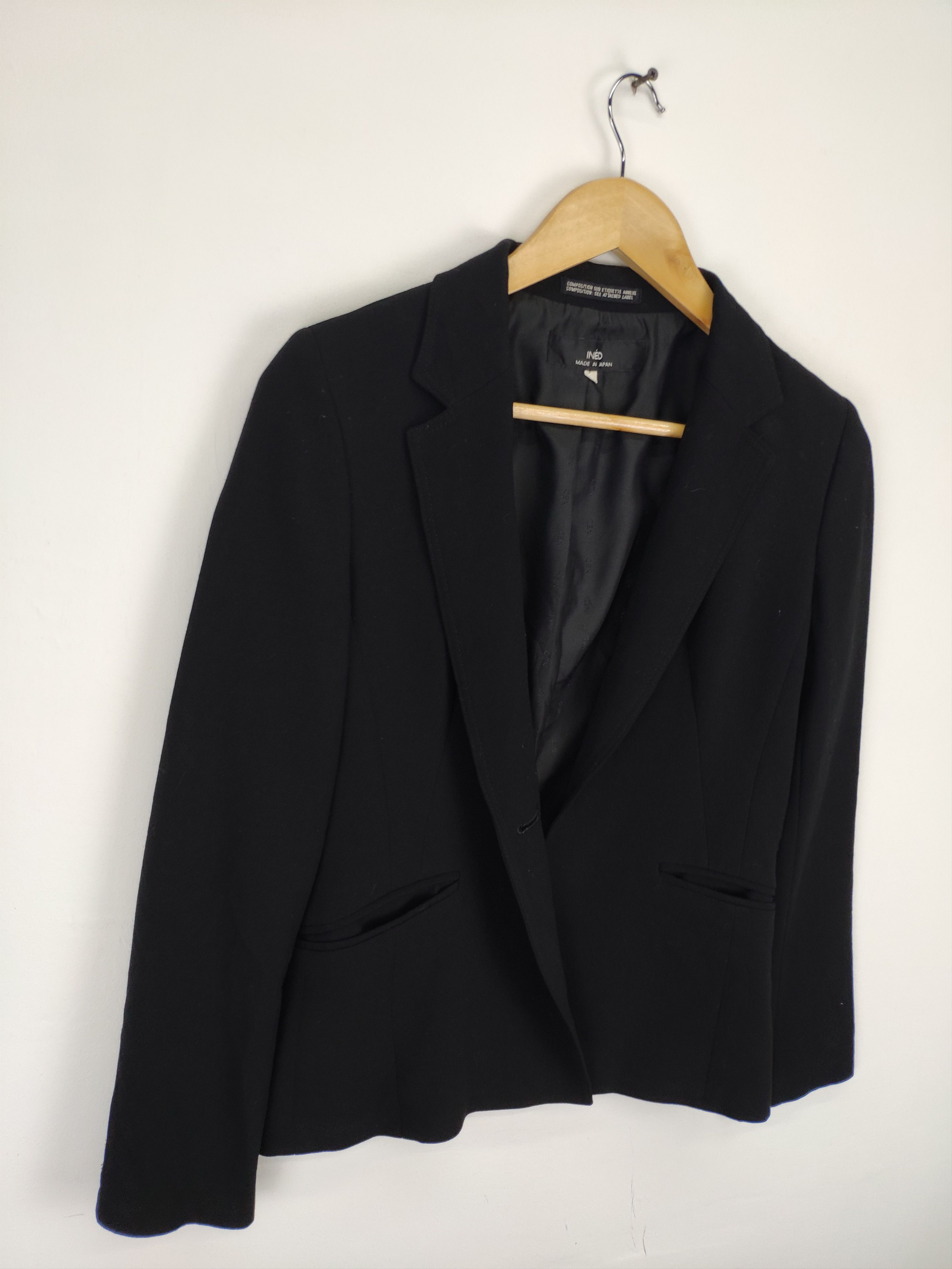 Designer × Yohji Yamamoto OFFER💥 Ined by Yohji Yamamoto Wool Blazer Coat Jacket Size S / US 4 / IT 40 - 3 Thumbnail