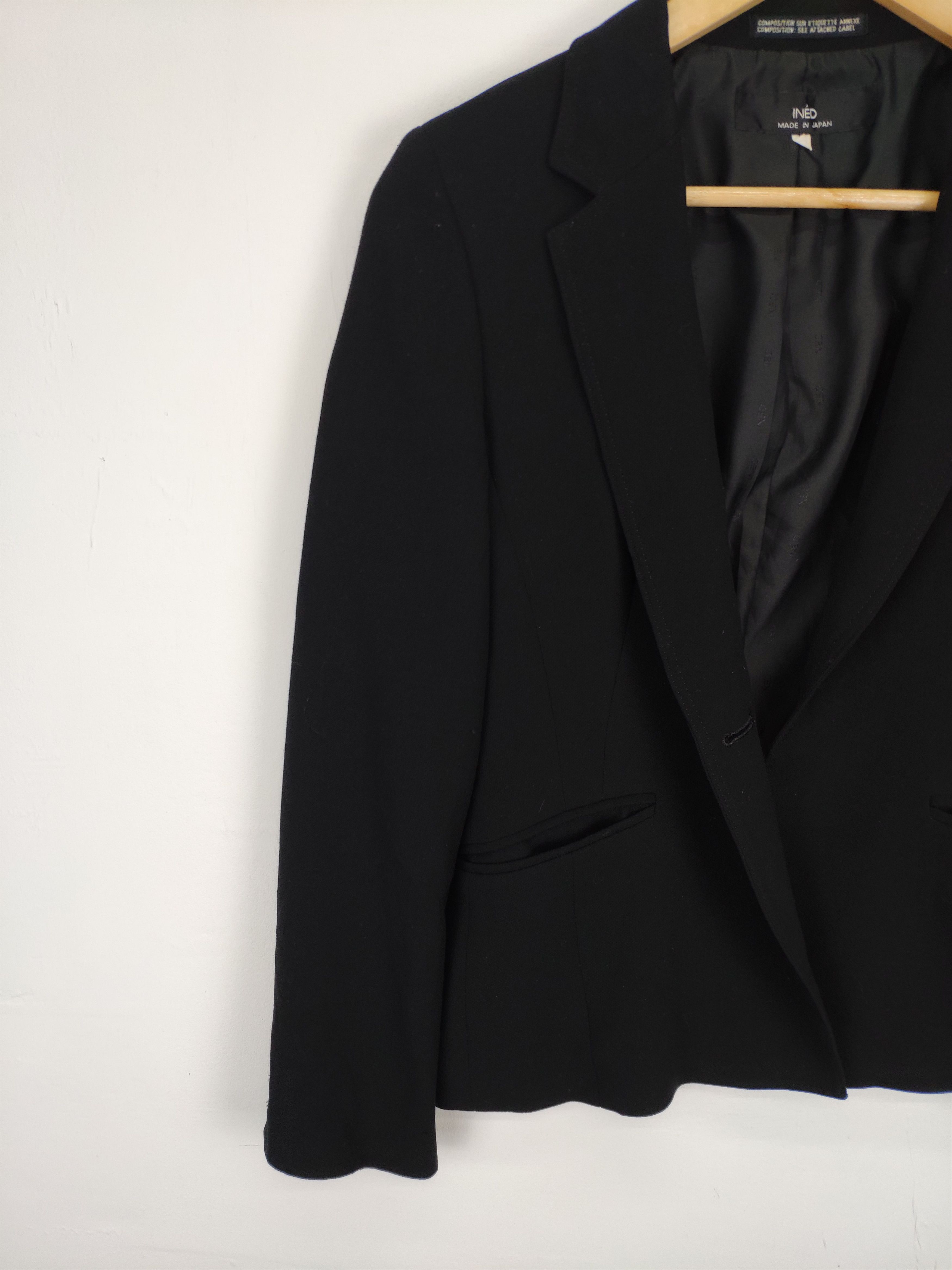 Designer × Yohji Yamamoto OFFER💥 Ined by Yohji Yamamoto Wool Blazer Coat Jacket Size S / US 4 / IT 40 - 10 Thumbnail