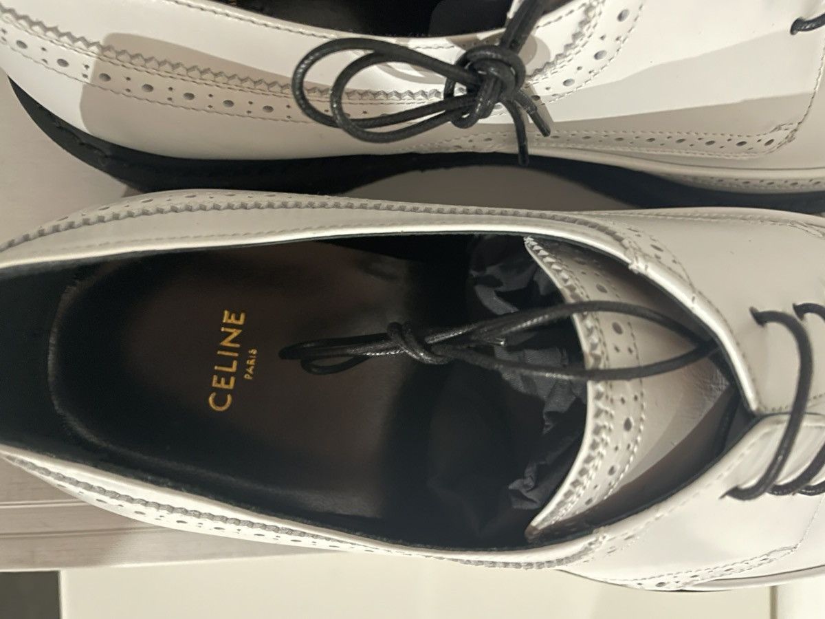 NEED GONE - RARE FW19 DERBY BROGUE WHITE CREEPERS