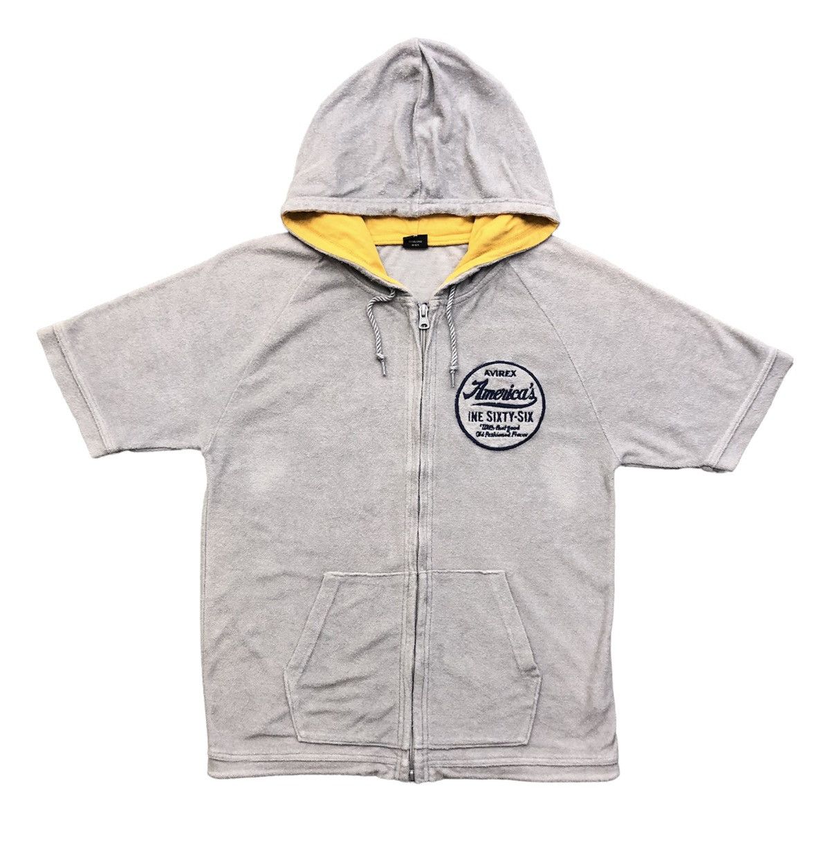 Avirex Avirex Short Sleeve Zipper Hoodie Size US S / EU 44-46 / 1 - 1 Thumbnail