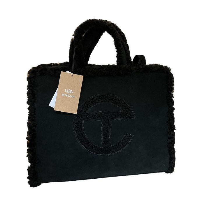 telfar ugg bag medium black