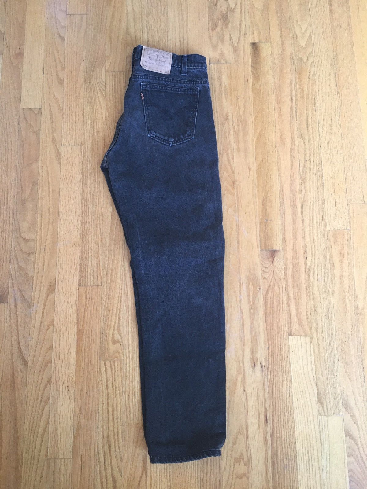 Levi's Vintage 90s Made in USA Black Levis 505 80s Goth Grunge Size US 32 / EU 48 - 5 Thumbnail
