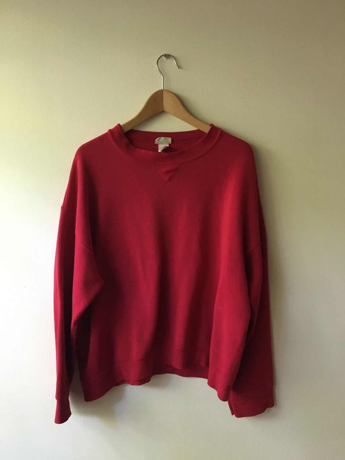 Vintage Vintage Crew Sweatshirt USA 90s 80s Normcore Boxy Blank Size US M / EU 48-50 / 2 - 1 Thumbnail