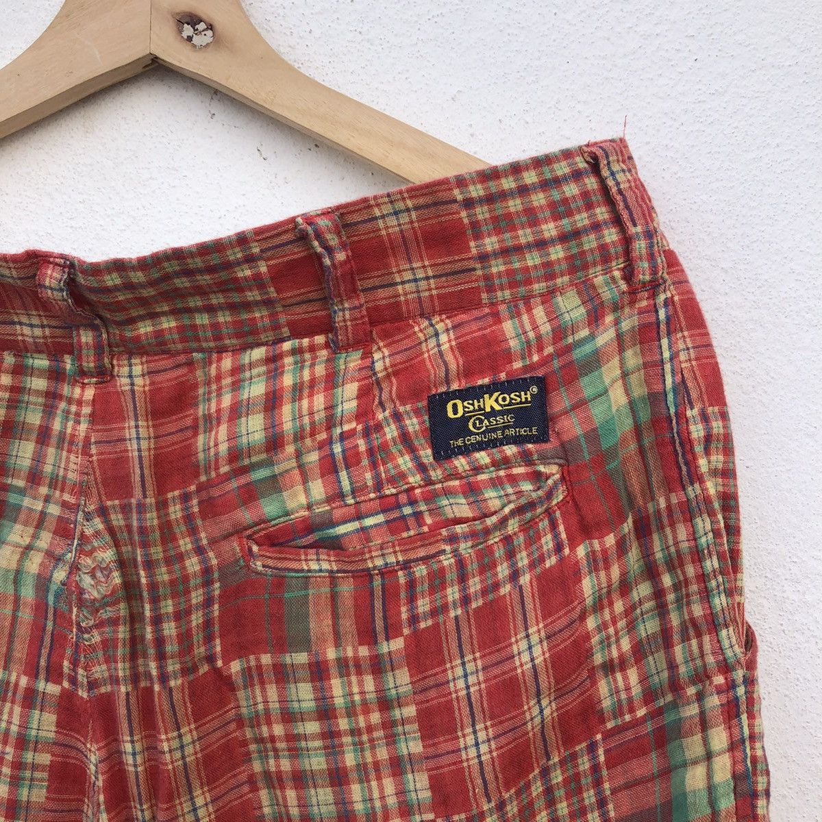 Japanese Brand PATCH WORK TARTAN DESIGN OSHKOSH SHORT PANTS Size US 32 / EU 48 - 10 Thumbnail