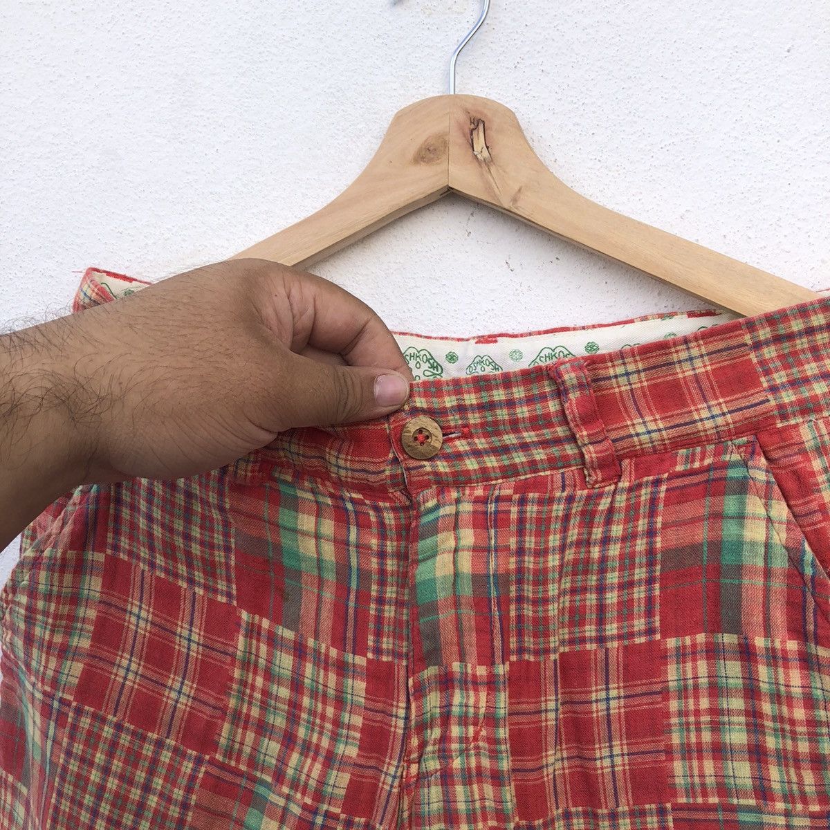 Japanese Brand PATCH WORK TARTAN DESIGN OSHKOSH SHORT PANTS Size US 32 / EU 48 - 6 Thumbnail