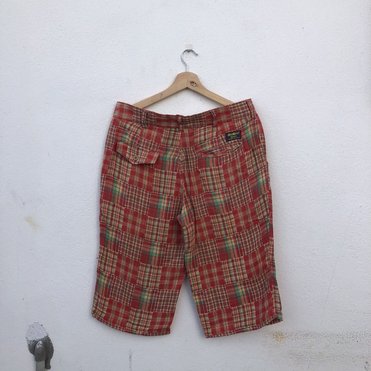 Japanese Brand PATCH WORK TARTAN DESIGN OSHKOSH SHORT PANTS Size US 32 / EU 48 - 7 Thumbnail