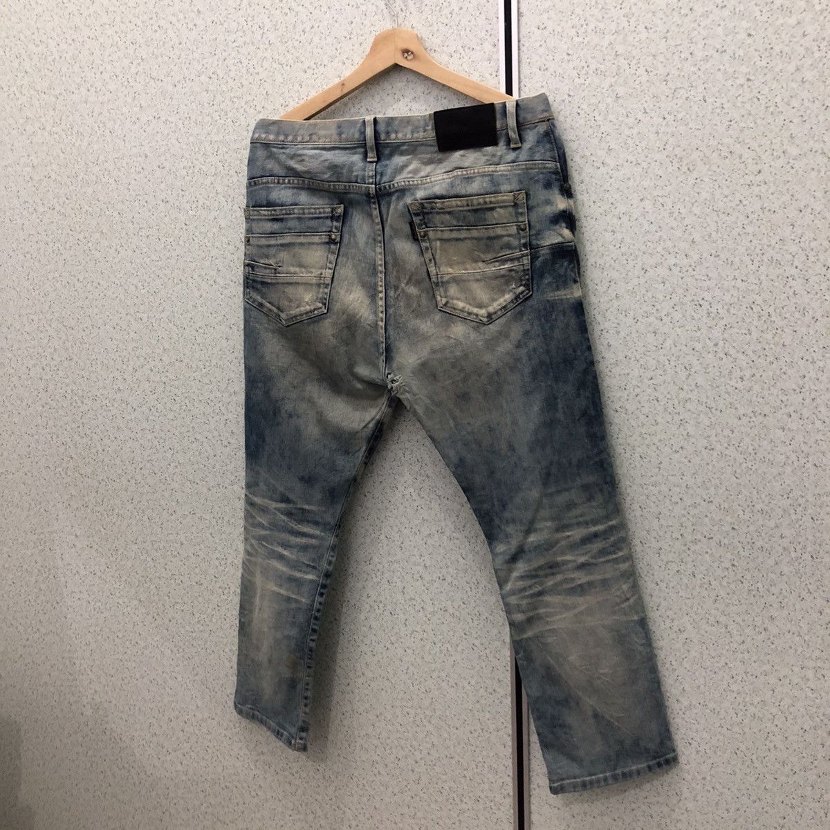 Japanese Brand ACID WASH DESIGN DENIM TORNADO MART REFINED REAL CLOTHES Size US 35 - 9 Thumbnail