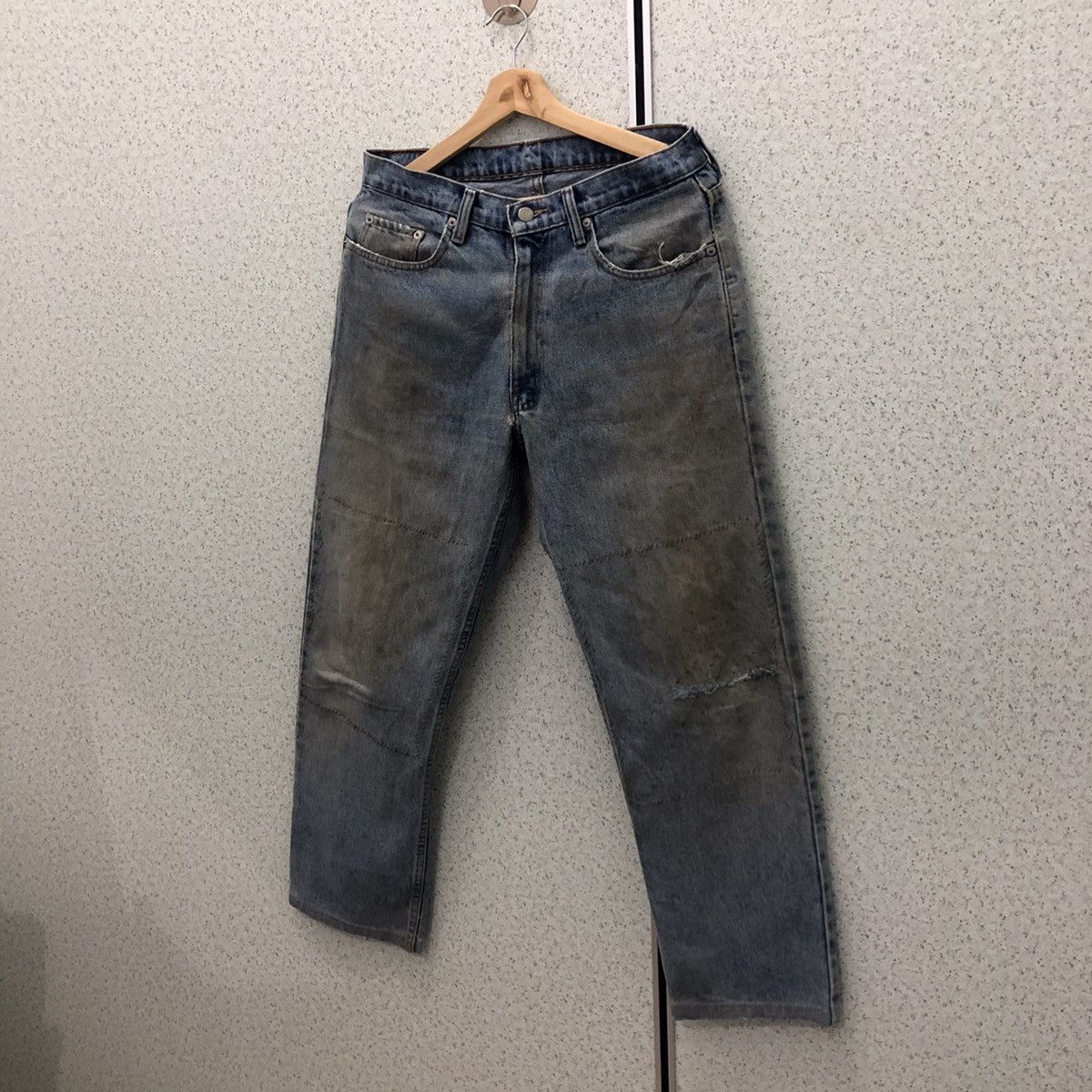 Polo Ralph Lauren DISTRESSED JEANS DENIM POLO RALPH LAUREN Size US 31 - 2 Thumbnail