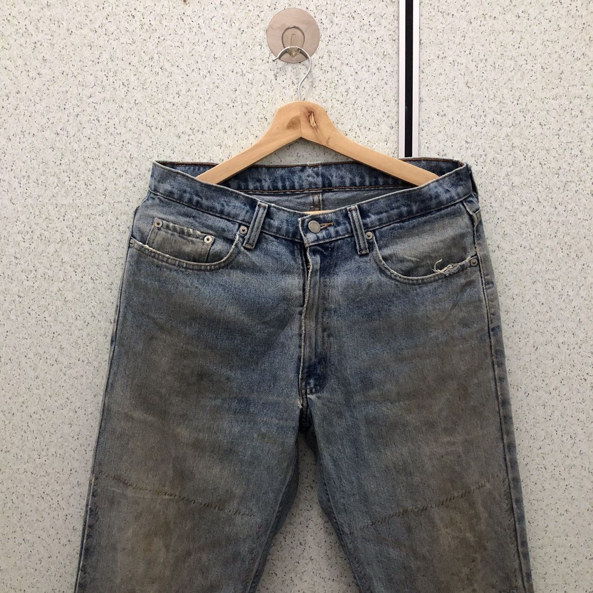 Polo Ralph Lauren DISTRESSED JEANS DENIM POLO RALPH LAUREN Size US 31 - 3 Thumbnail