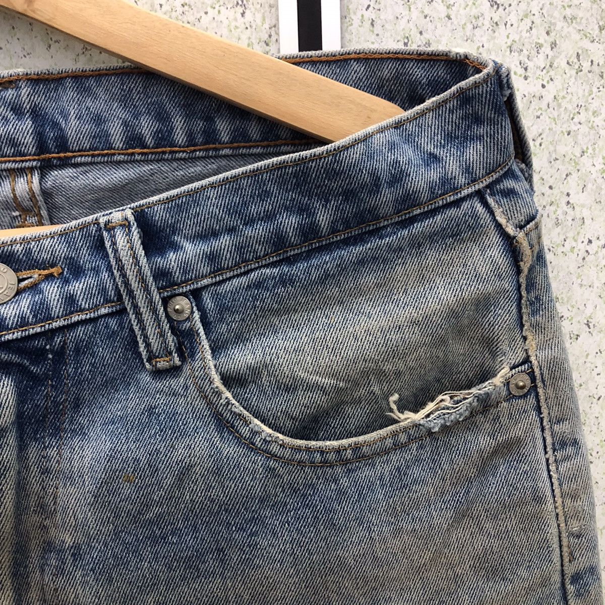 Polo Ralph Lauren DISTRESSED JEANS DENIM POLO RALPH LAUREN Size US 31 - 6 Thumbnail