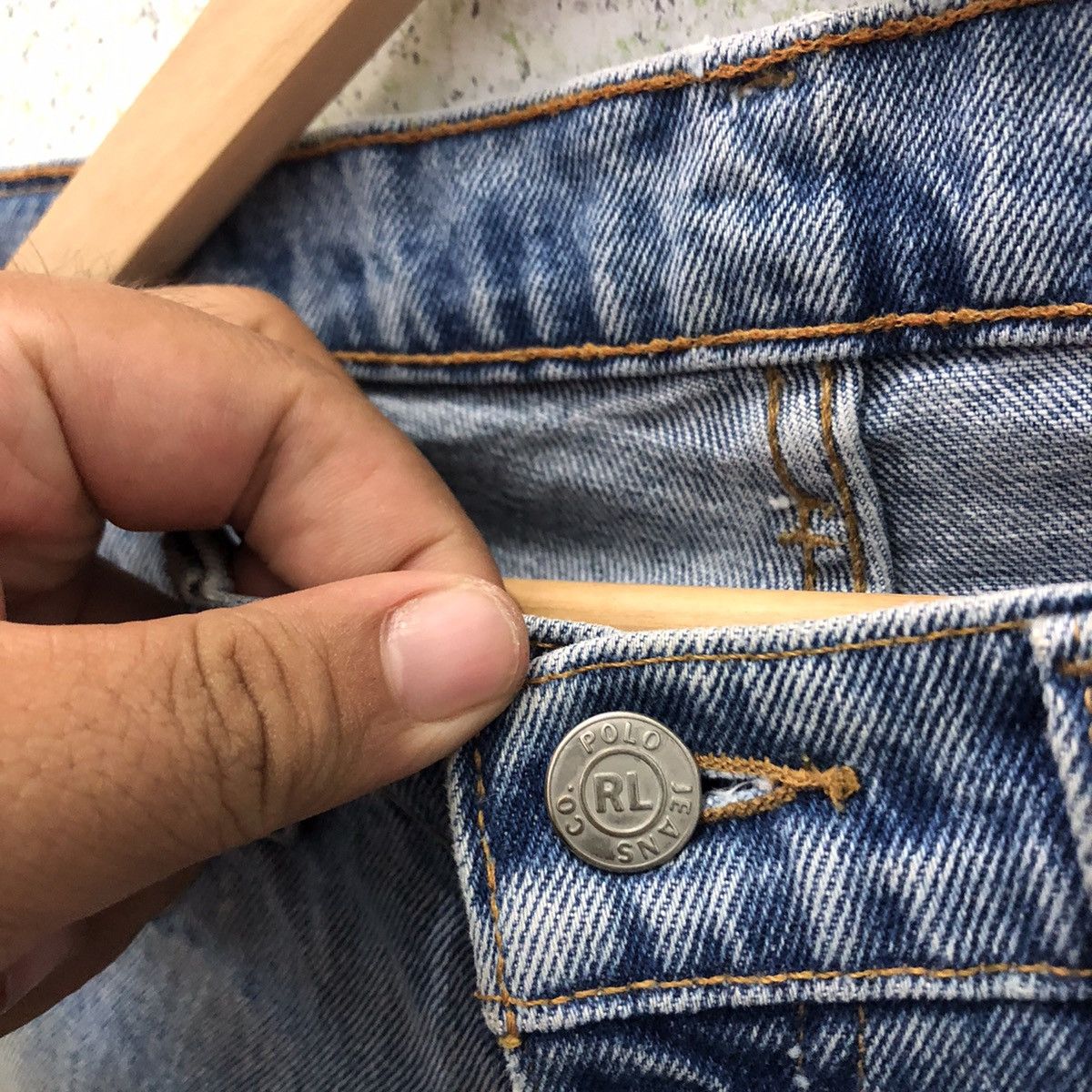Polo Ralph Lauren DISTRESSED JEANS DENIM POLO RALPH LAUREN Size US 31 - 7 Thumbnail