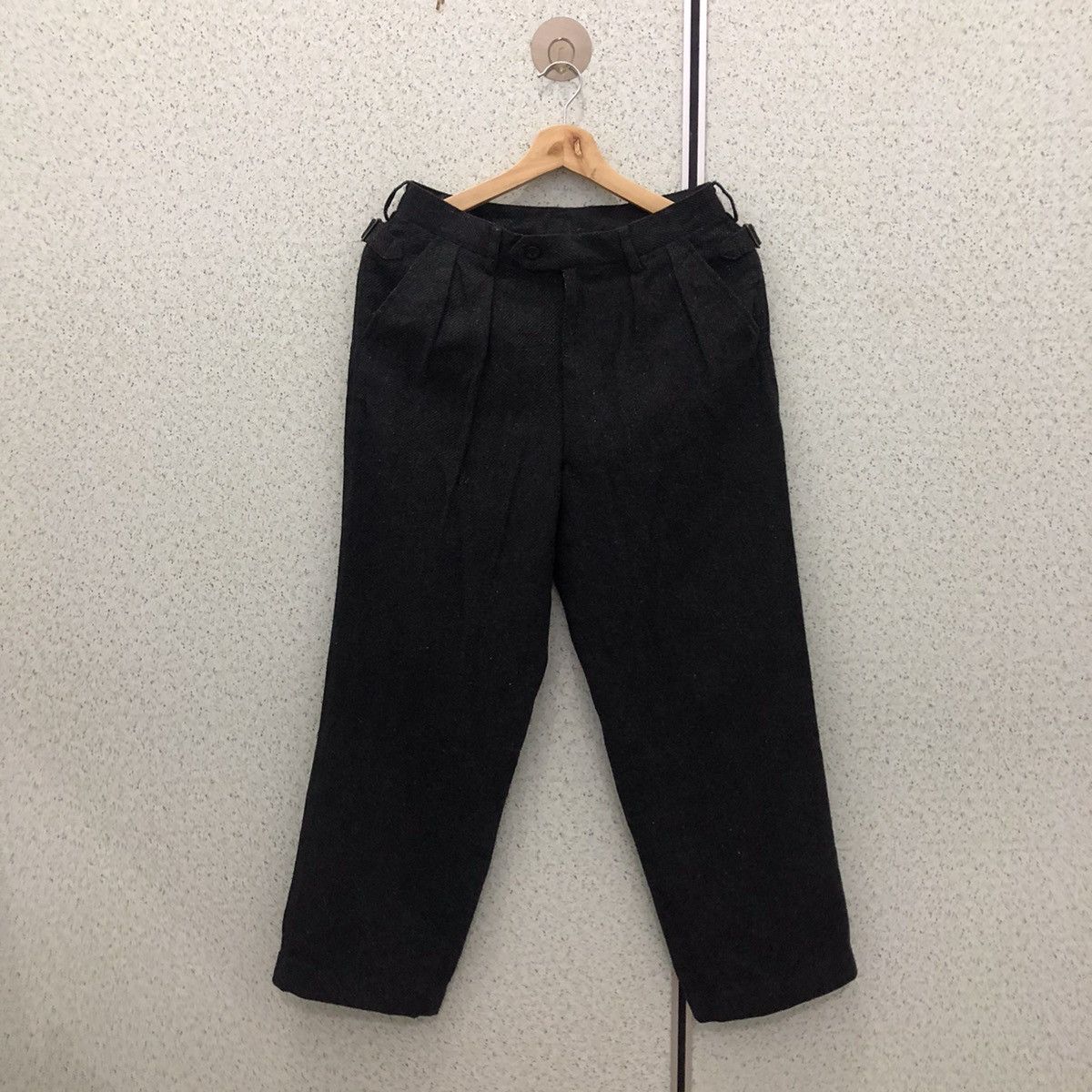 Japanese Brand CASUAL PANTS WITH BUCKLE WOOL INSPIRED BY ISSEY MIYAKE Size US 28 / EU 44 - 1 Thumbnail