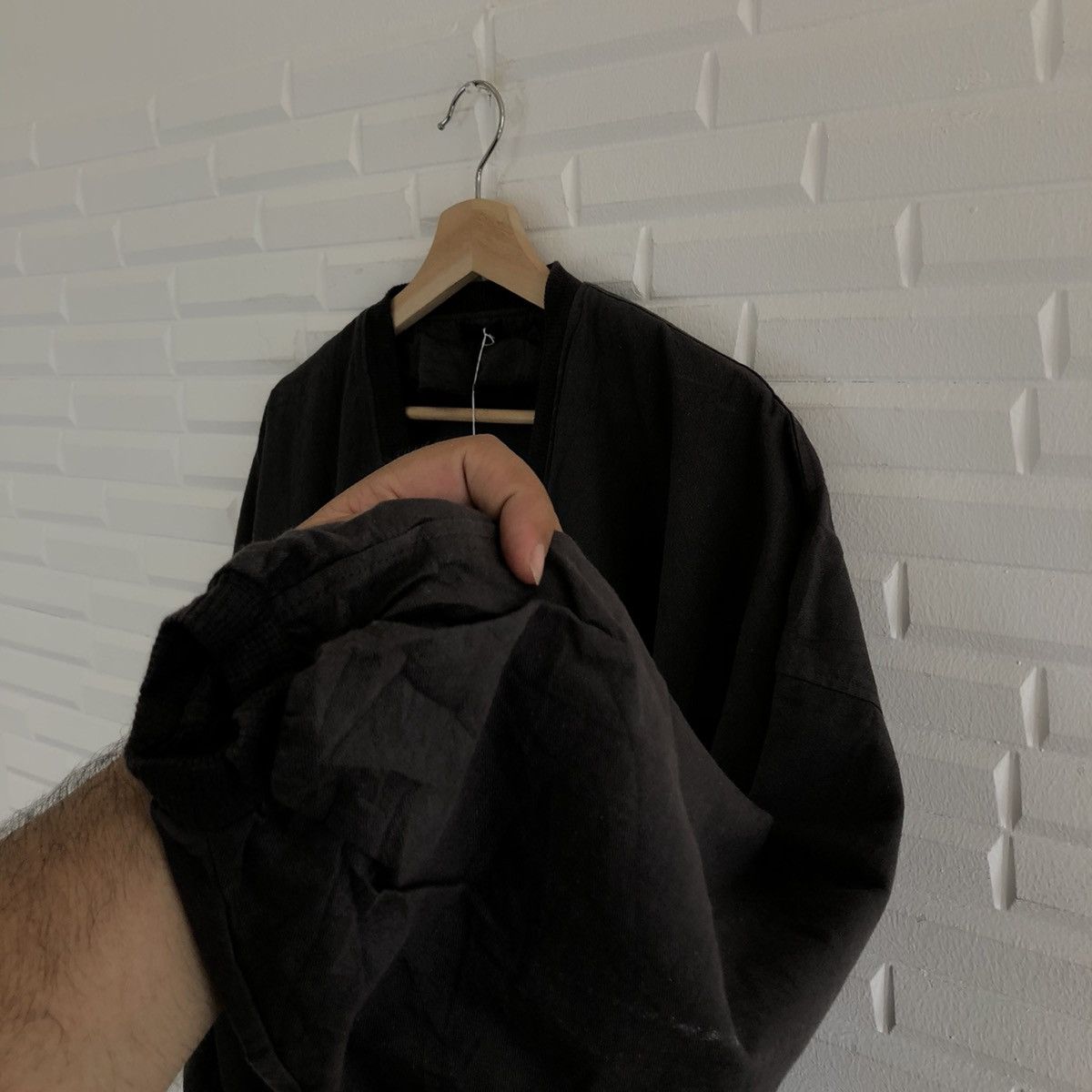 Japanese Brand VINTAGE LIGHT CARDIGAN BOMBER STYLE JACKET Size US L / EU 52-54 / 3 - 4 Thumbnail