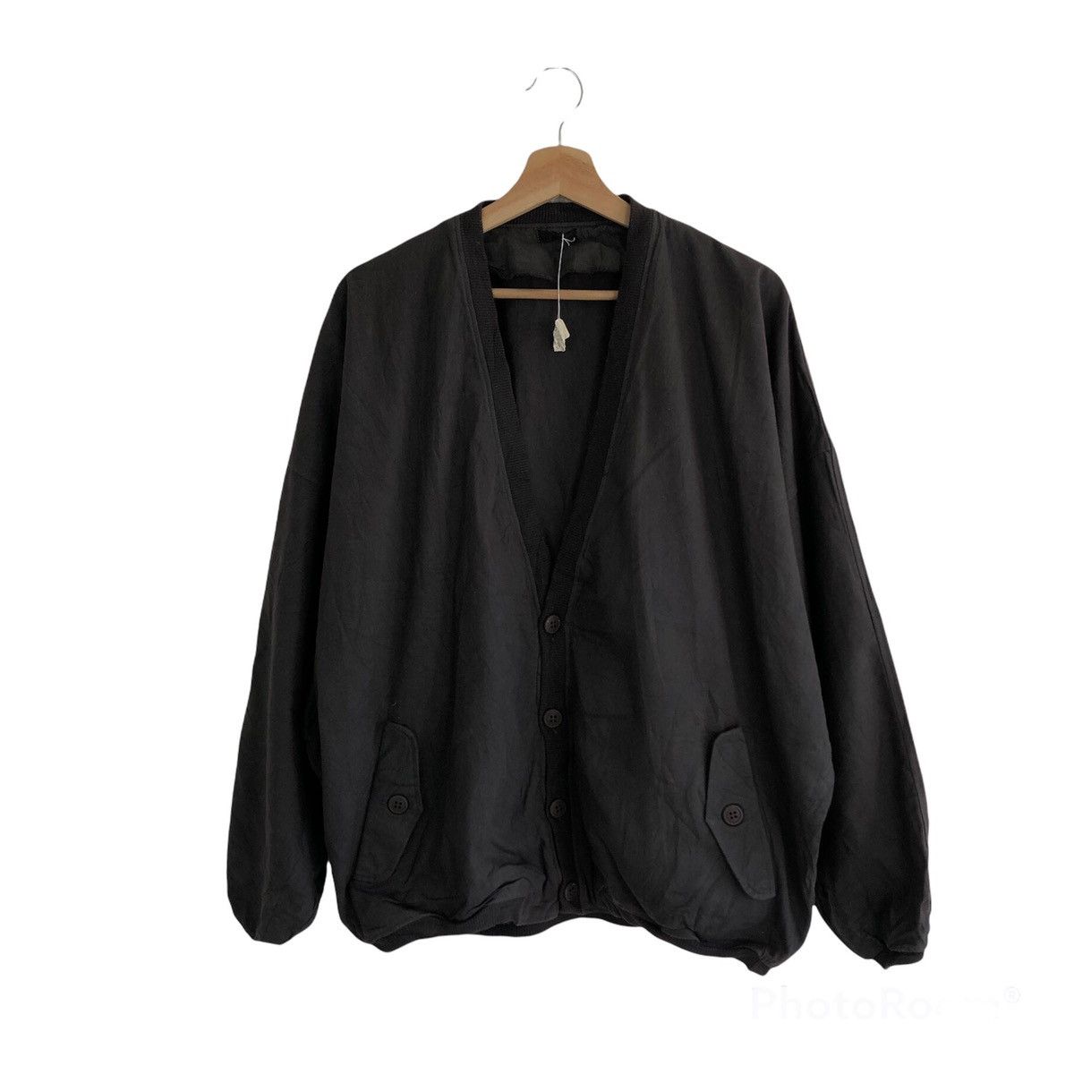 Japanese Brand VINTAGE LIGHT CARDIGAN BOMBER STYLE JACKET Size US L / EU 52-54 / 3 - 1 Thumbnail