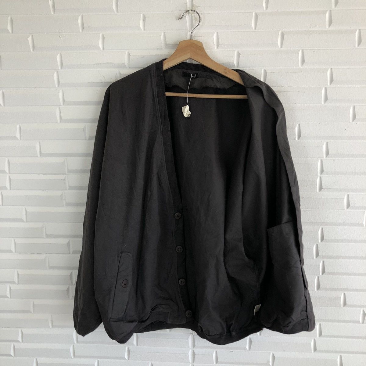 Japanese Brand VINTAGE LIGHT CARDIGAN BOMBER STYLE JACKET Size US L / EU 52-54 / 3 - 9 Thumbnail