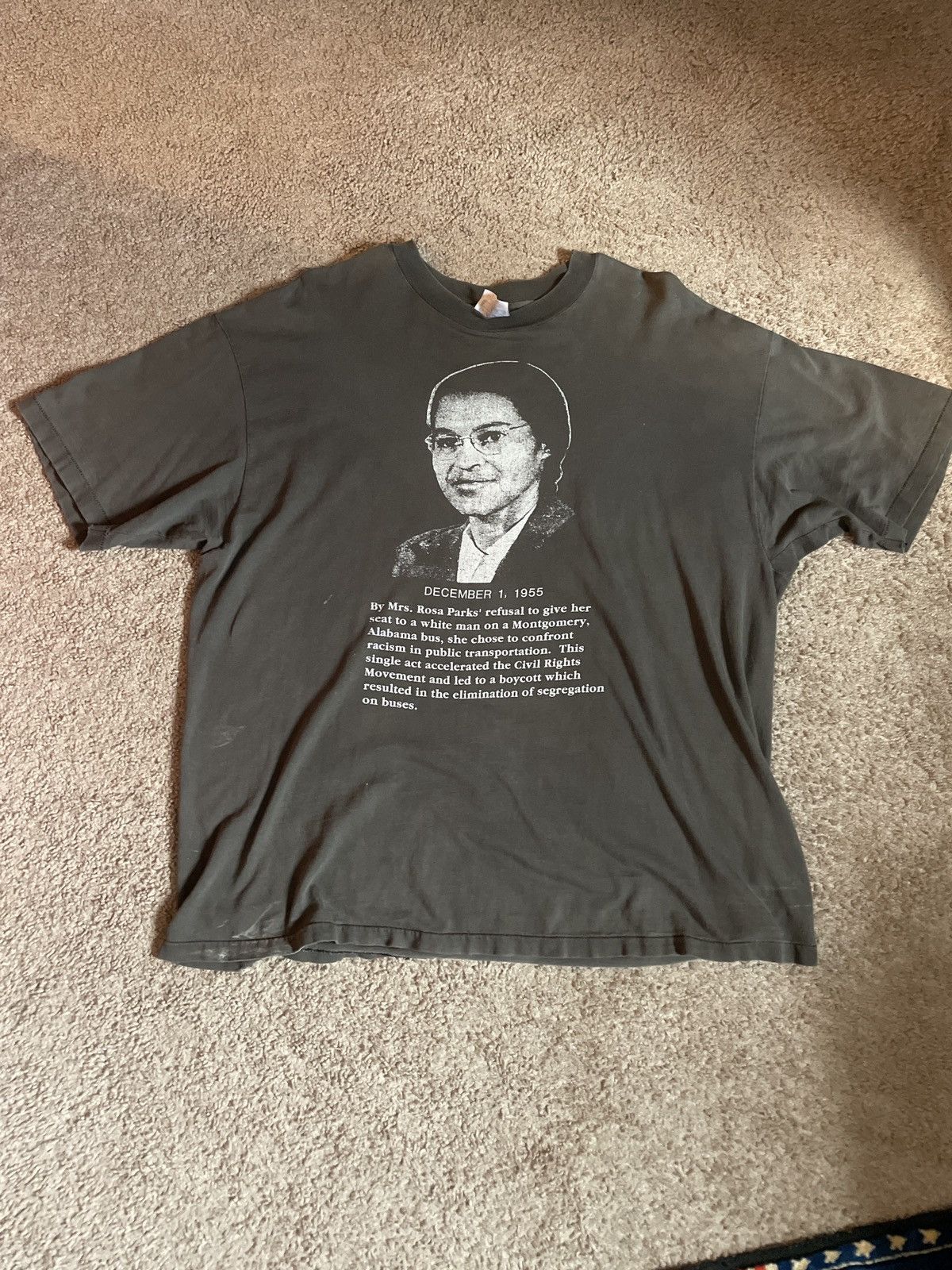 Band Tees 80s/90s Rosa Parks : Thank you sister Rosa Tee Size US XL / EU 56 / 4 - 1 Thumbnail