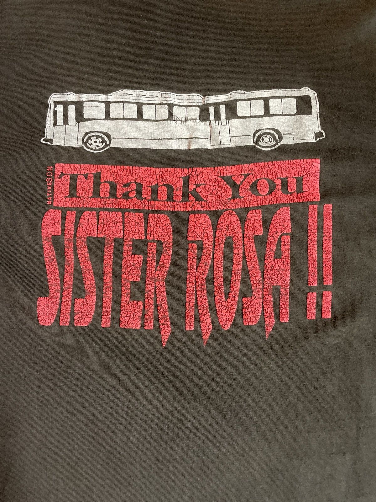 Band Tees 80s/90s Rosa Parks : Thank you sister Rosa Tee Size US XL / EU 56 / 4 - 4 Thumbnail
