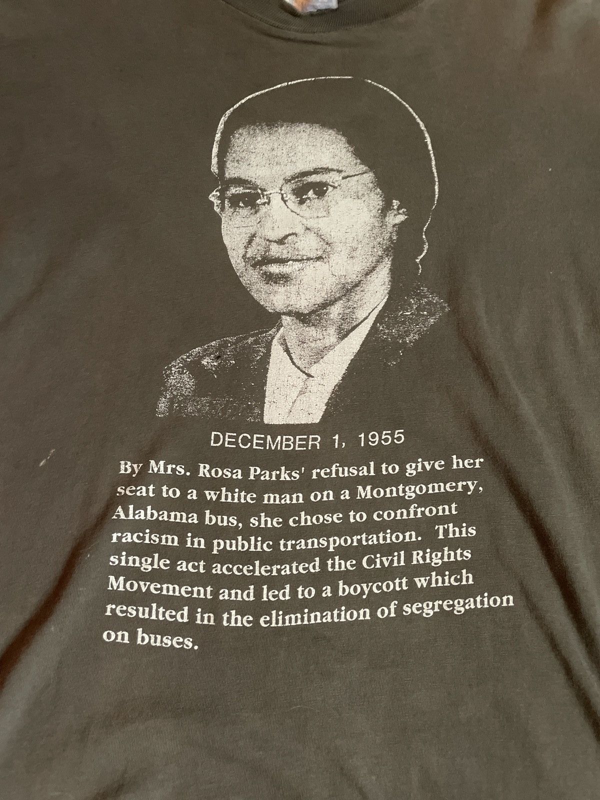 Band Tees 80s/90s Rosa Parks : Thank you sister Rosa Tee Size US XL / EU 56 / 4 - 2 Thumbnail