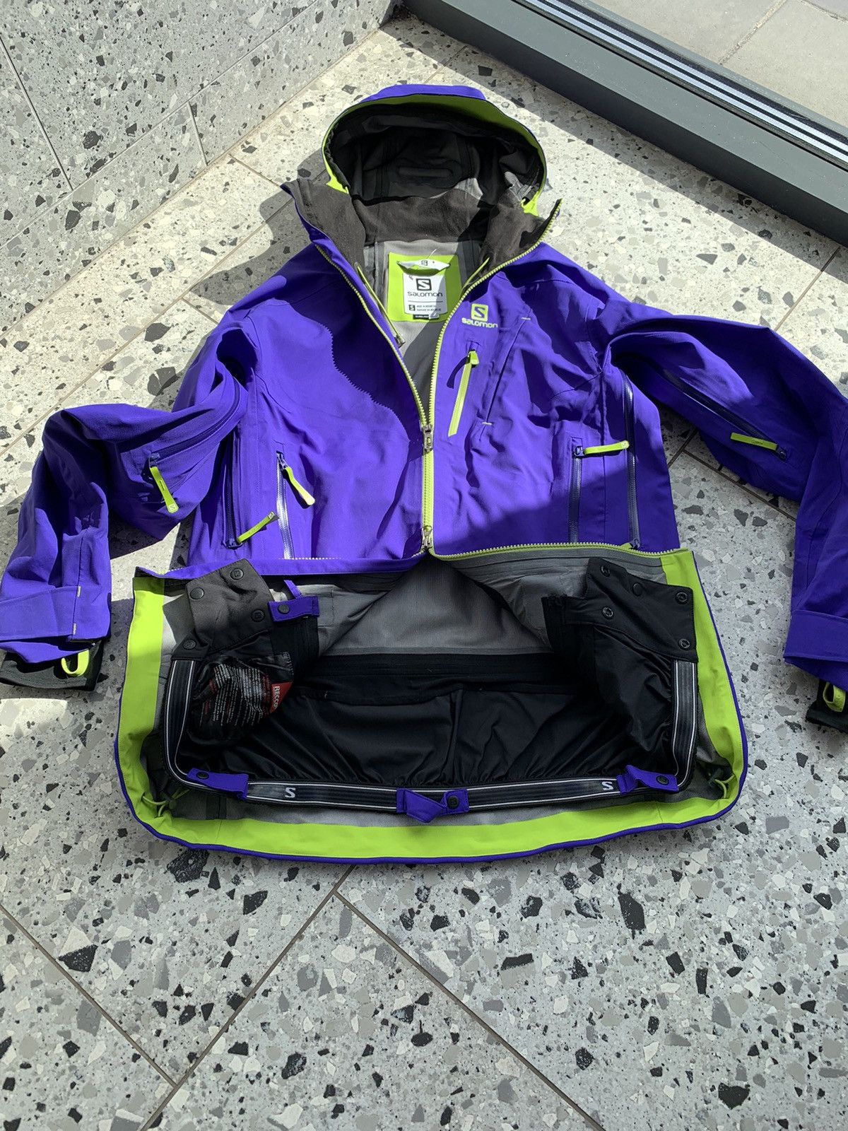 Salomon 💜Purple Salomon Gorpcore Ski Jacket Size US S / EU 44-46 / 1 - 5 Thumbnail