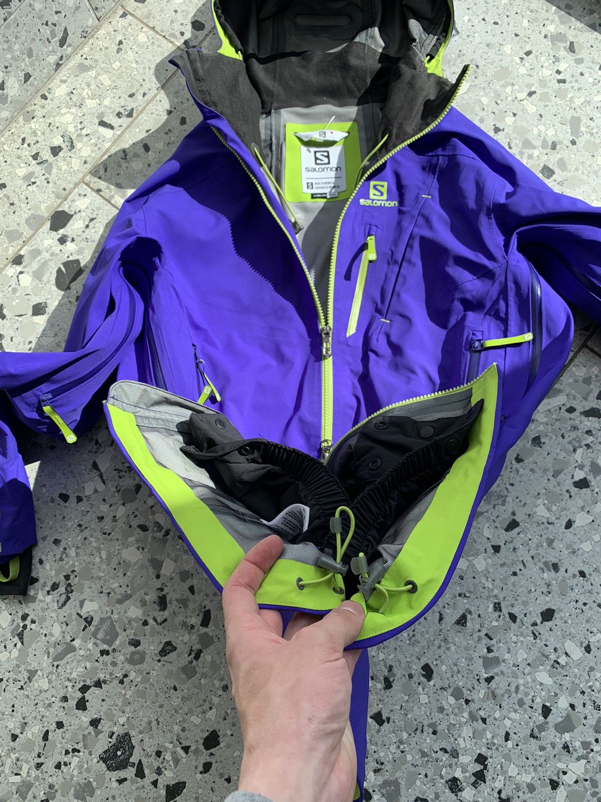 Salomon 💜Purple Salomon Gorpcore Ski Jacket Size US S / EU 44-46 / 1 - 6 Thumbnail