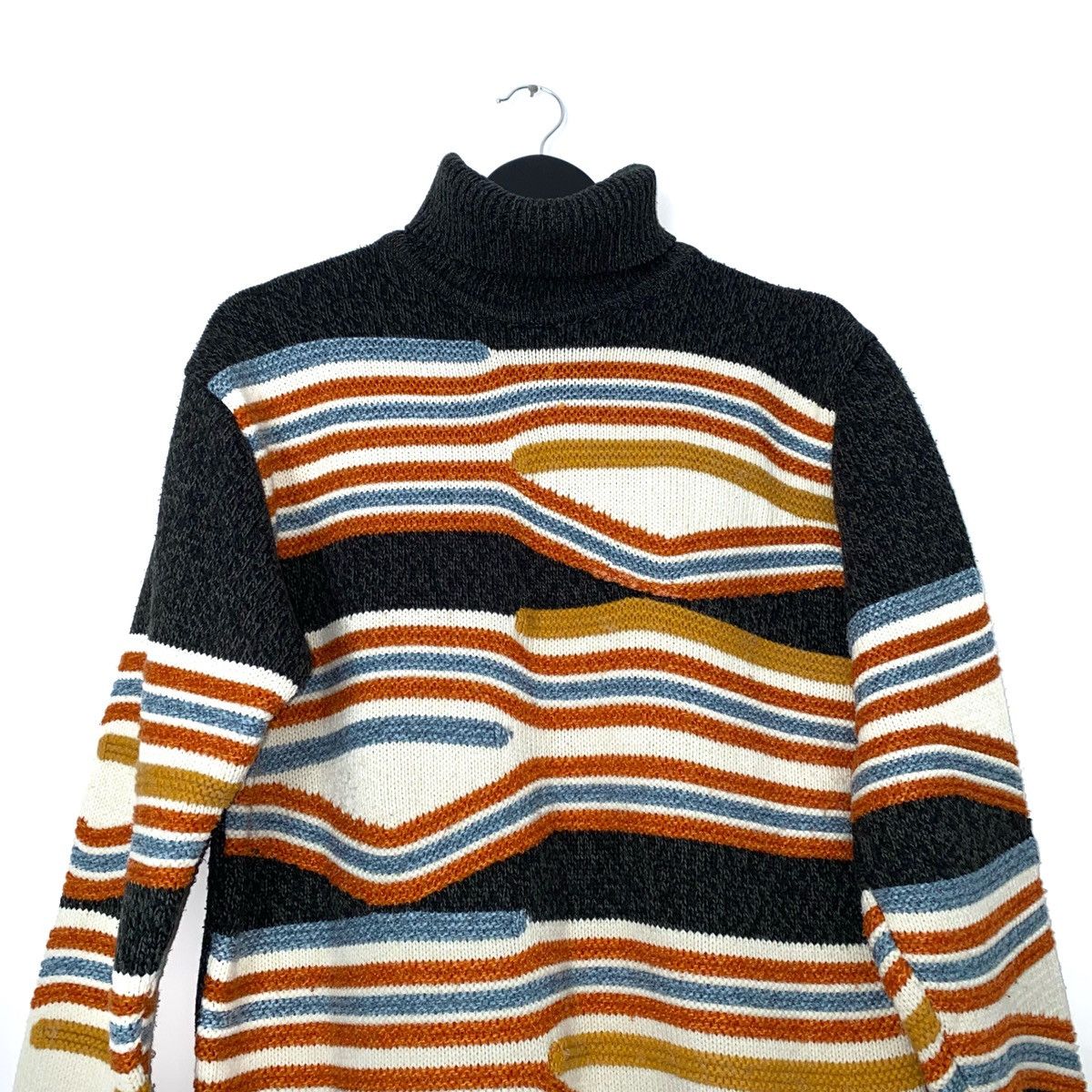 Japanese Brand × Vintage JAPANESE VINTAGE KNITTED ABSTRACT SWEATER Size US M / EU 48-50 / 2 - 2 Thumbnail