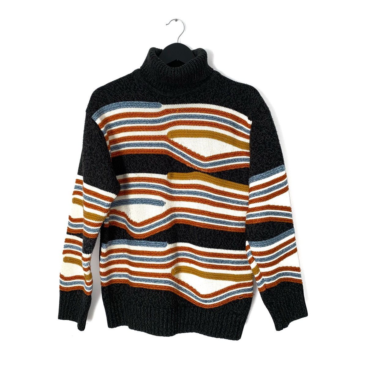 Japanese Brand × Vintage JAPANESE VINTAGE KNITTED ABSTRACT SWEATER Size US M / EU 48-50 / 2 - 1 Thumbnail