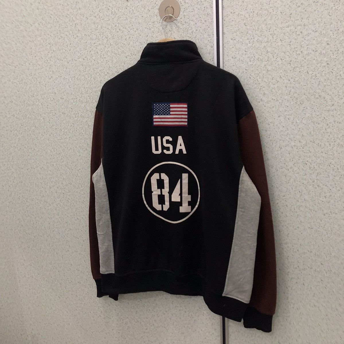 Japanese Brand ZIPPER JACKET RUGBY TEAM USA FLAG BIG LOGO Size US XL / EU 56 / 4 - 7 Thumbnail
