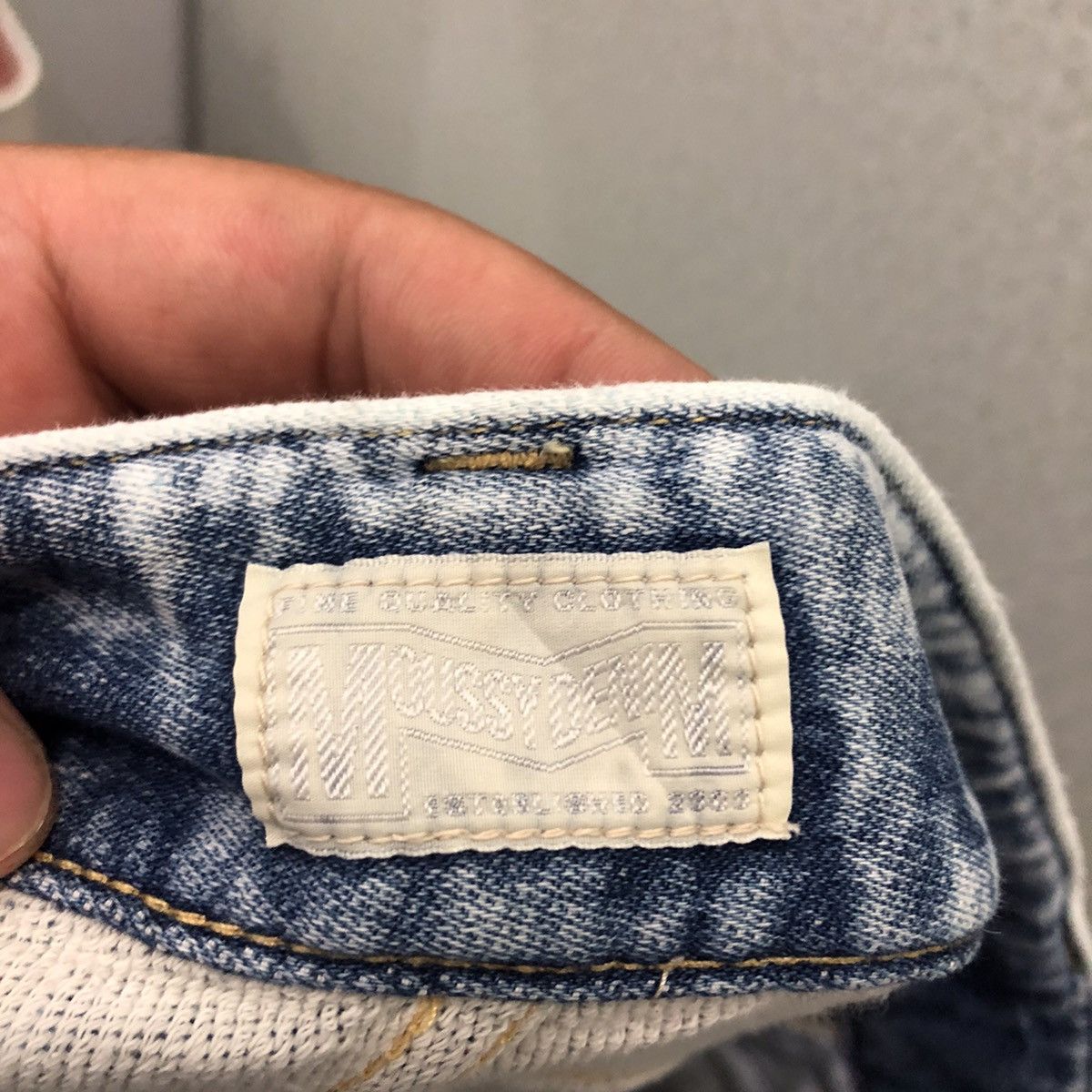 Japanese Brand ACID WASH SKINNY DENIM MOUSSY MADE IN JAPAN Size US 31 - 13 Thumbnail