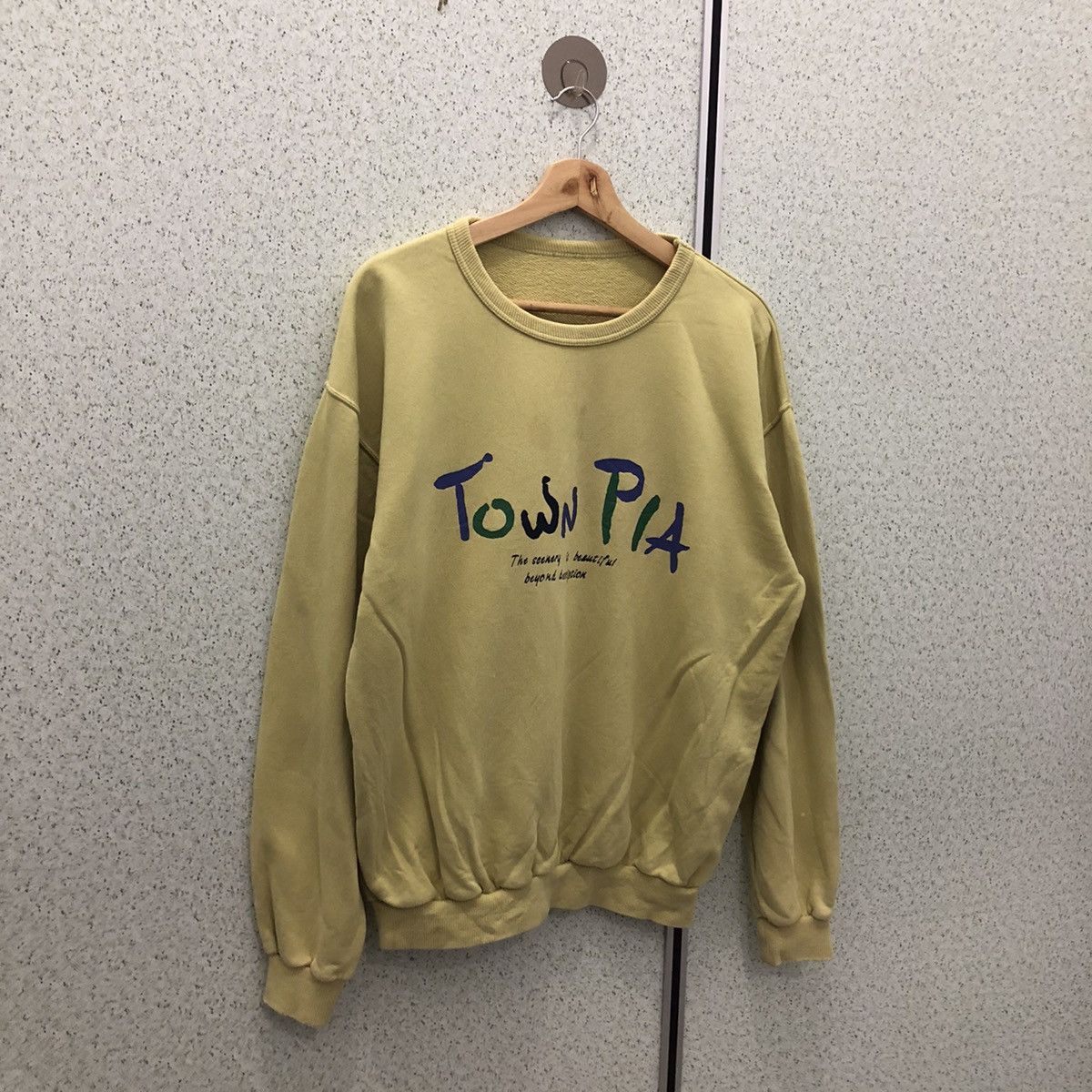 Japanese Brand TOWN PIA SWEATSHIRT BIG LOGO MADE IN JAPAN Size US M / EU 48-50 / 2 - 2 Thumbnail