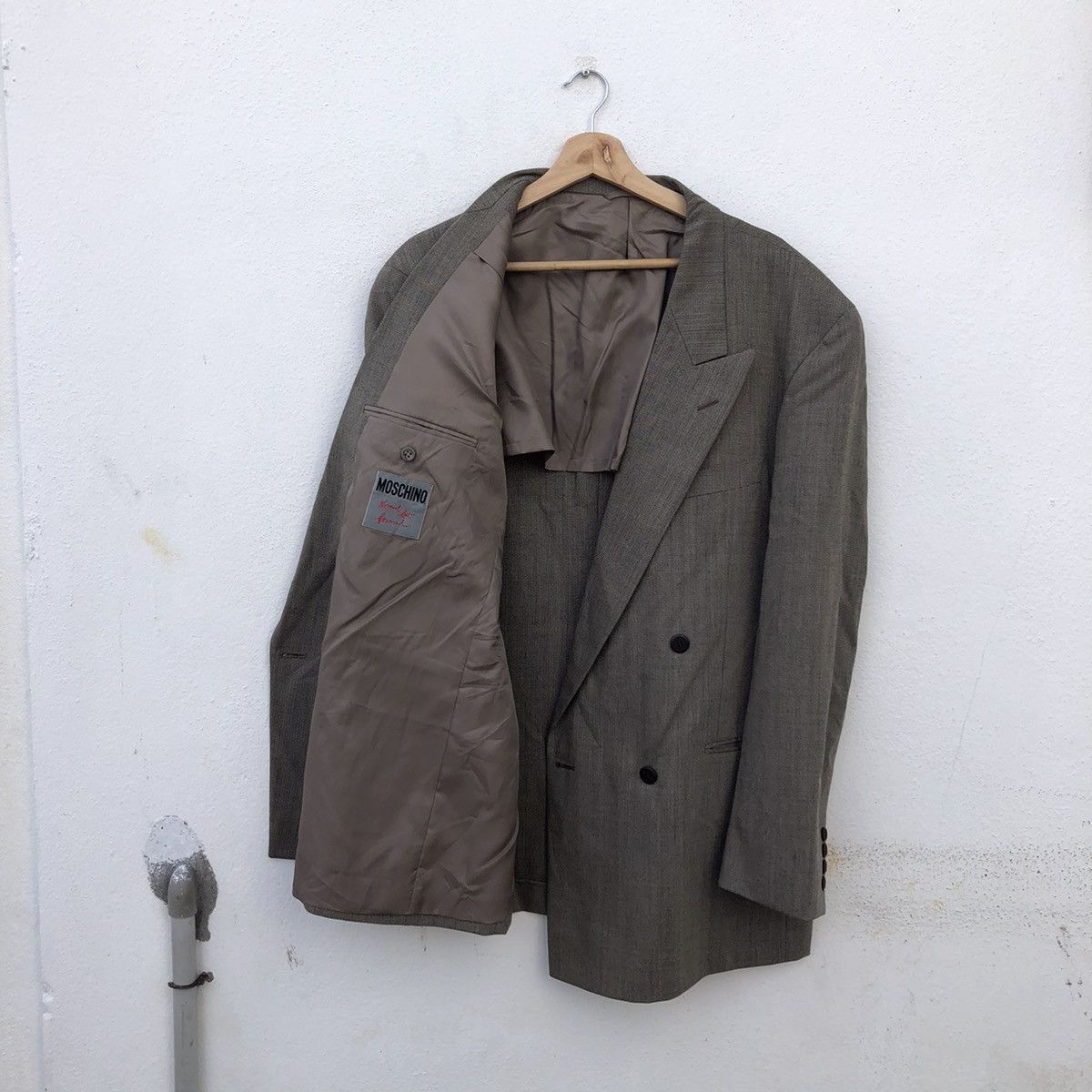 Japanese Brand MOSCHINO DOUBLE BREAST CASUAL COAT Size US M / EU 48-50 / 2 - 2 Thumbnail