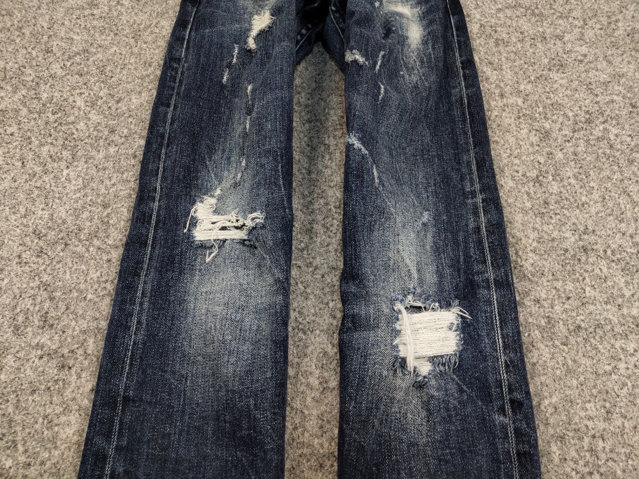 Japanese Brand Vintage 90's Retro Japanese Selvedge Distressed Denim Jeans Size US 31 - 10 Thumbnail
