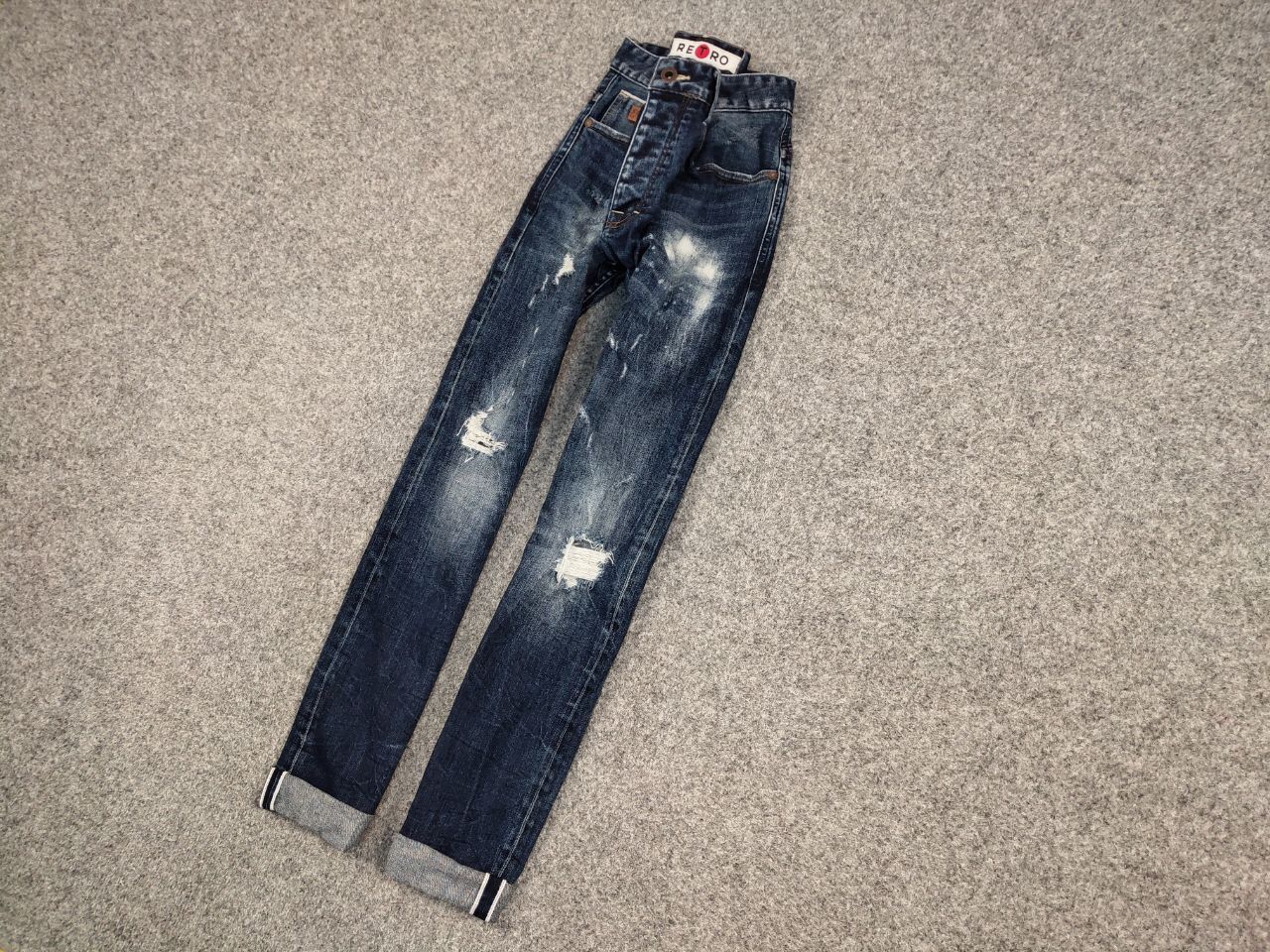 Japanese Brand Vintage 90's Retro Japanese Selvedge Distressed Denim Jeans Size US 31 - 4 Thumbnail