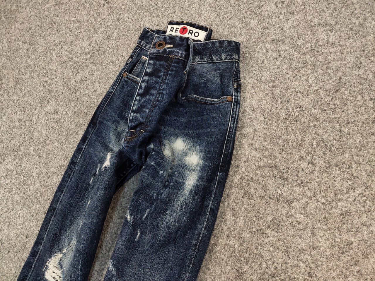 Japanese Brand Vintage 90's Retro Japanese Selvedge Distressed Denim Jeans Size US 31 - 5 Thumbnail