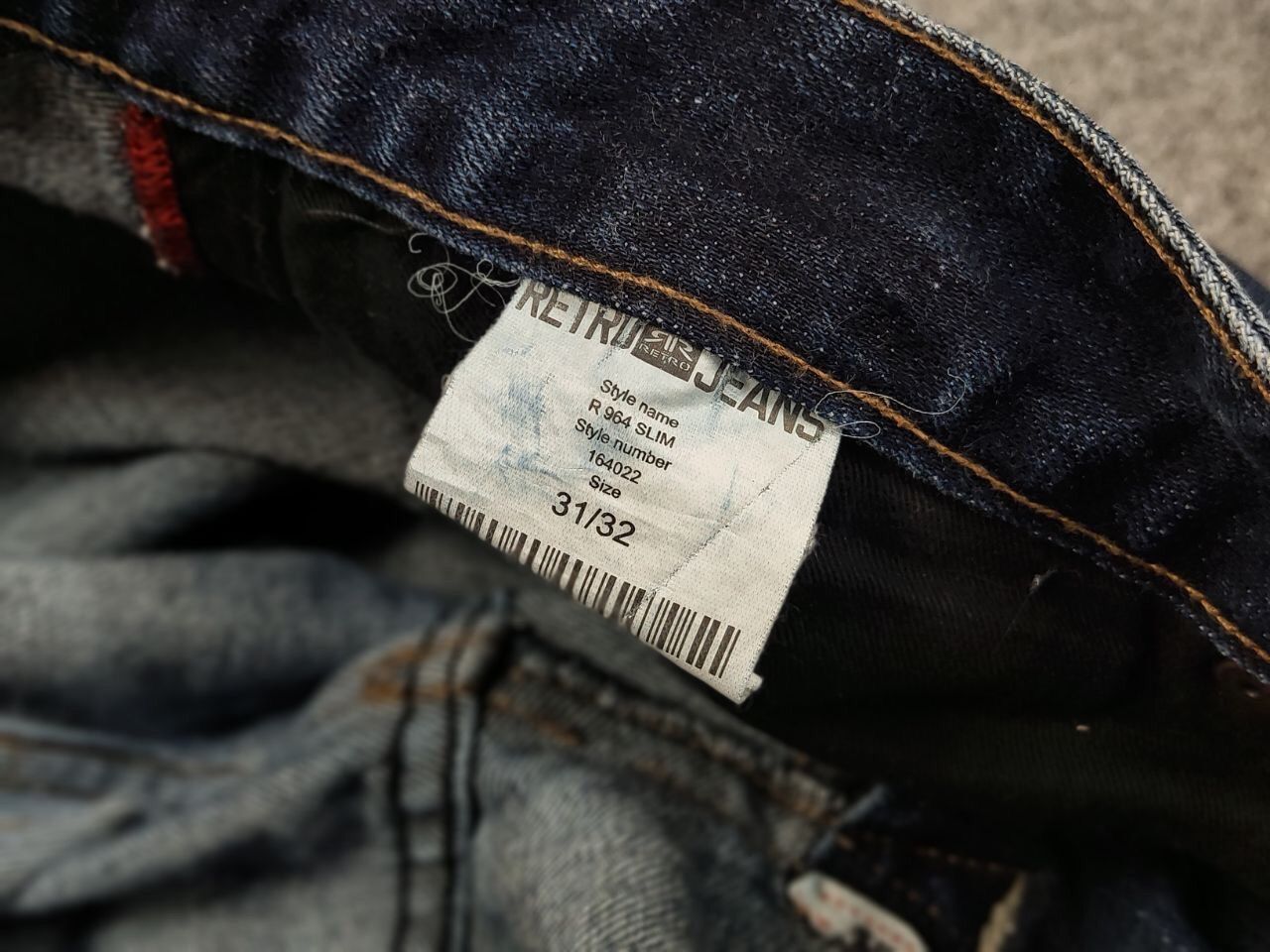 Japanese Brand Vintage 90's Retro Japanese Selvedge Distressed Denim Jeans Size US 31 - 21 Thumbnail