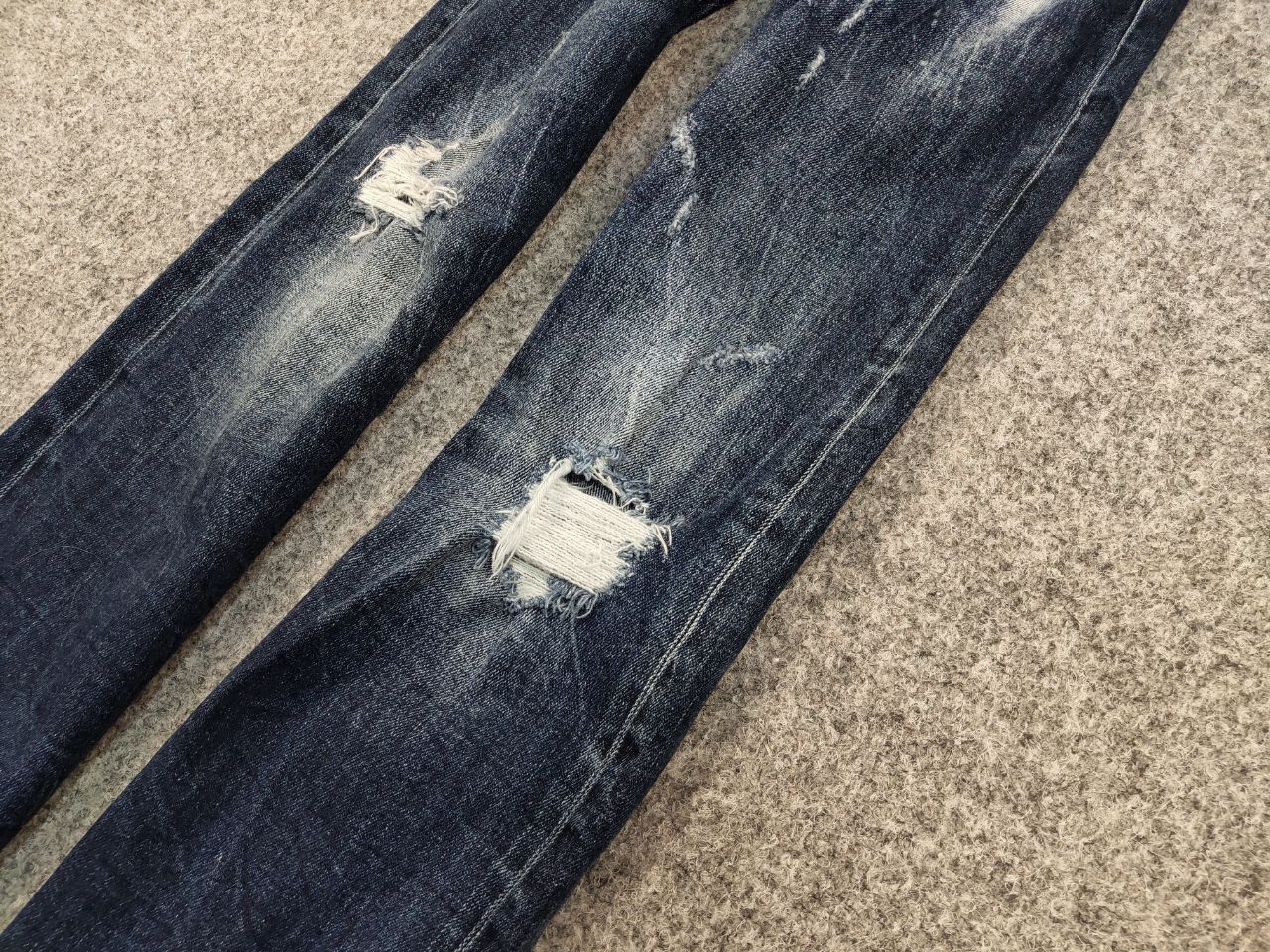 Japanese Brand Vintage 90's Retro Japanese Selvedge Distressed Denim Jeans Size US 31 - 6 Thumbnail