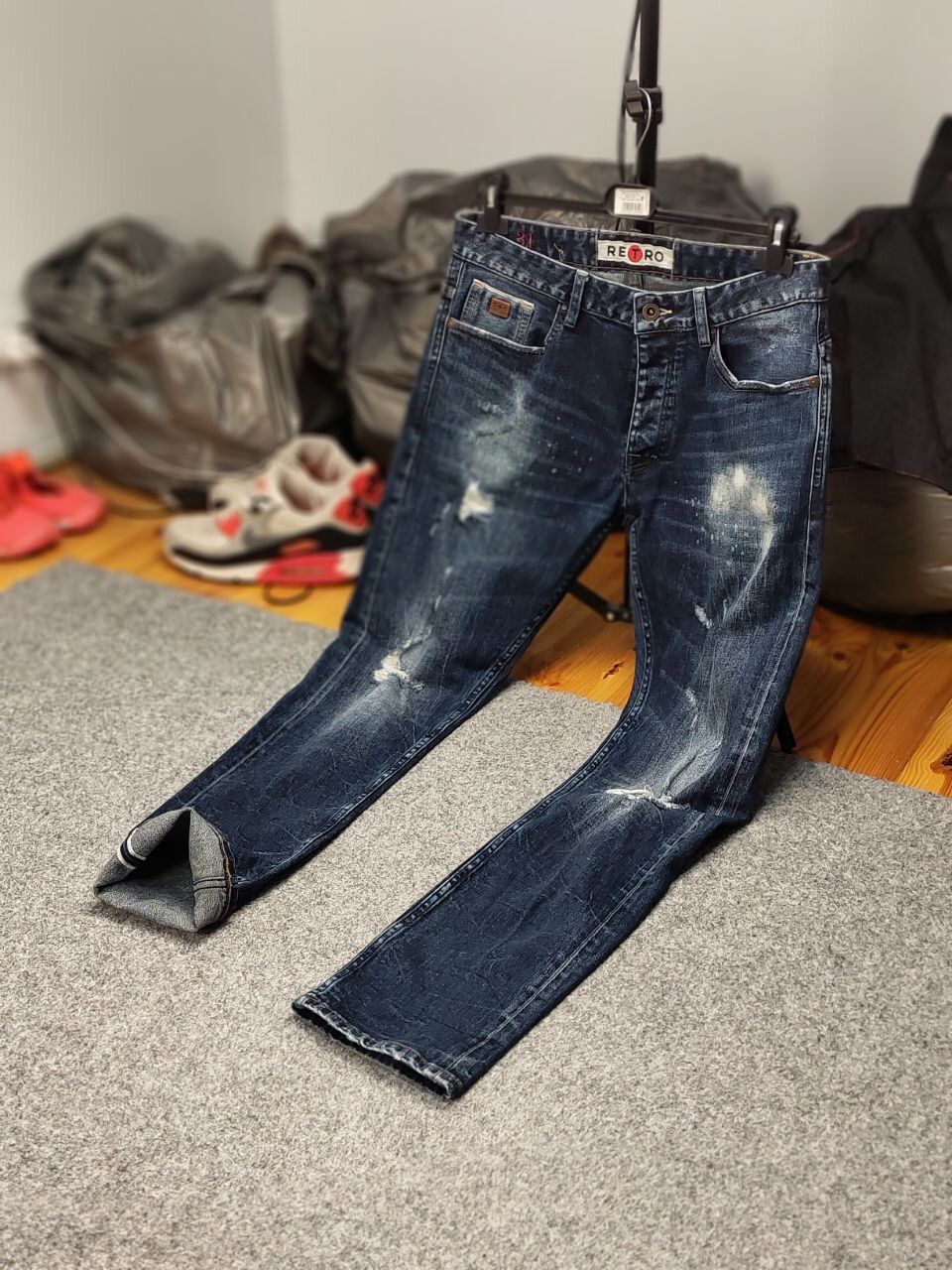 Japanese Brand Vintage 90's Retro Japanese Selvedge Distressed Denim Jeans Size US 31 - 23 Thumbnail