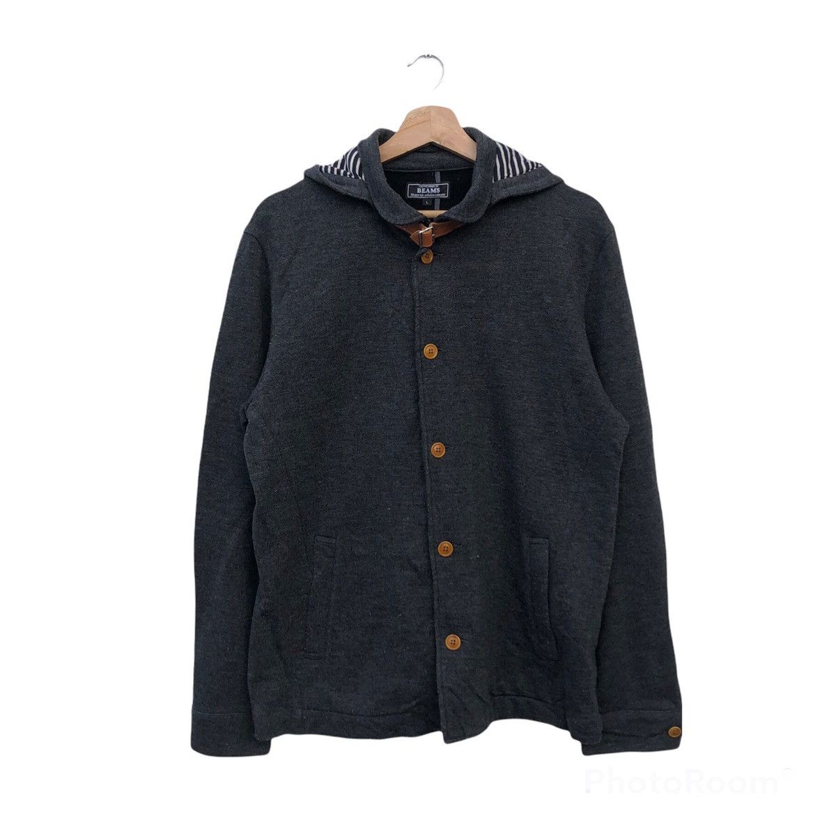 Beams Plus BUTTON JACKET BEAMS FABRIC OF JAPAN Size US L / EU 52-54 / 3 - 1 Thumbnail
