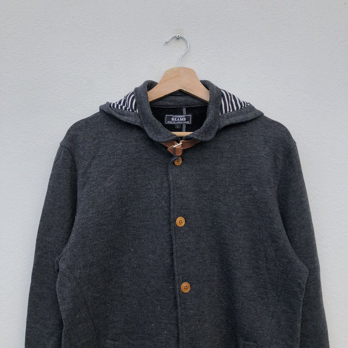 Beams Plus BUTTON JACKET BEAMS FABRIC OF JAPAN Size US L / EU 52-54 / 3 - 3 Thumbnail