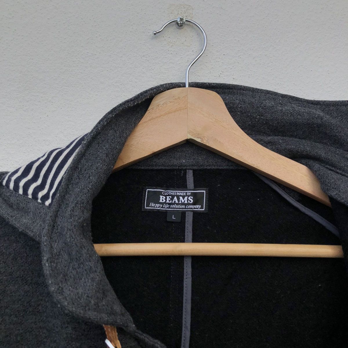 Beams Plus BUTTON JACKET BEAMS FABRIC OF JAPAN Size US L / EU 52-54 / 3 - 12 Thumbnail