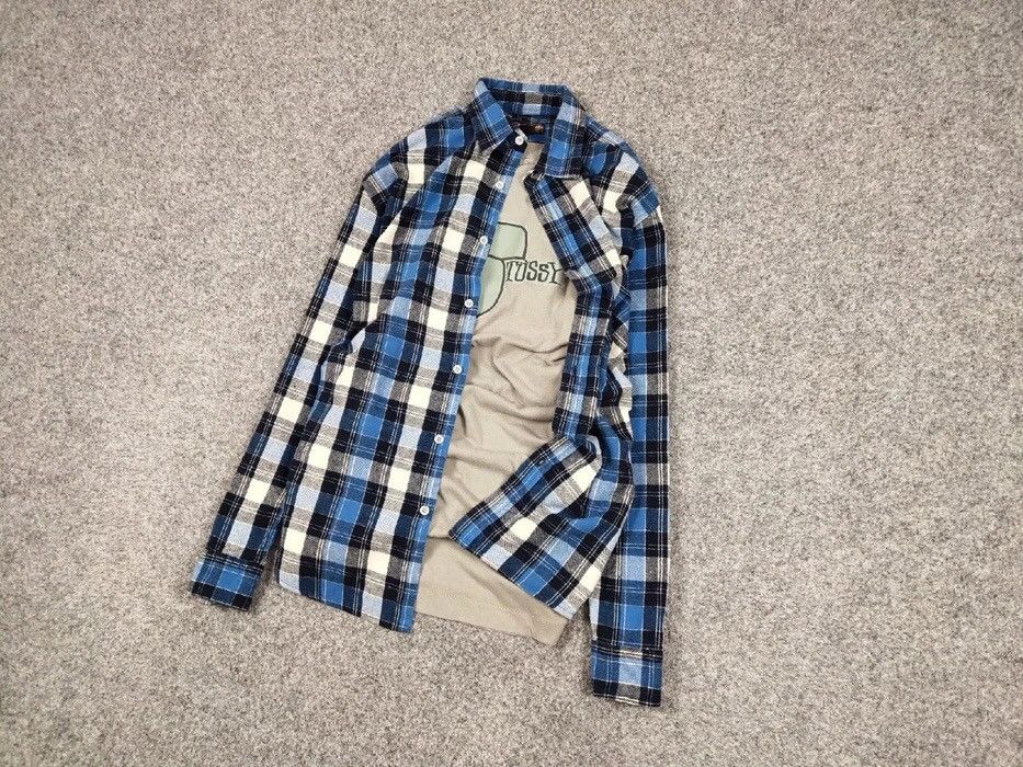 Flannel Vintage Flannel Shirt Travis Scott Style Streetwear Hype Size US L / EU 52-54 / 3 - 7 Thumbnail