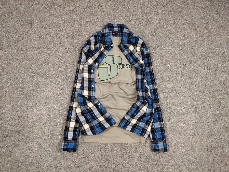 Flannel Vintage Flannel Shirt Travis Scott Style Streetwear Hype Size US L / EU 52-54 / 3 - 1 Thumbnail