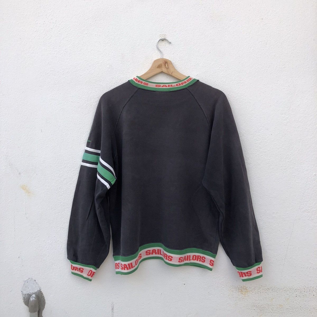Japanese Brand VINTAGE CREWNECK SAILORS SIDE TAPE DESIGN Size US M / EU 48-50 / 2 - 8 Thumbnail