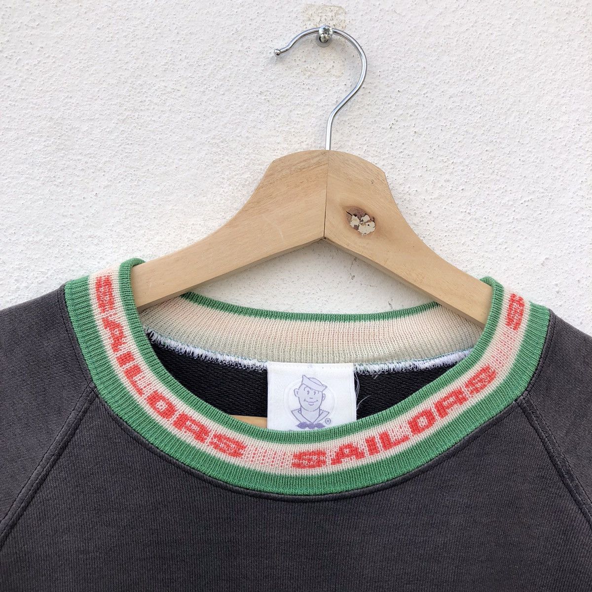 Japanese Brand VINTAGE CREWNECK SAILORS SIDE TAPE DESIGN Size US M / EU 48-50 / 2 - 10 Thumbnail