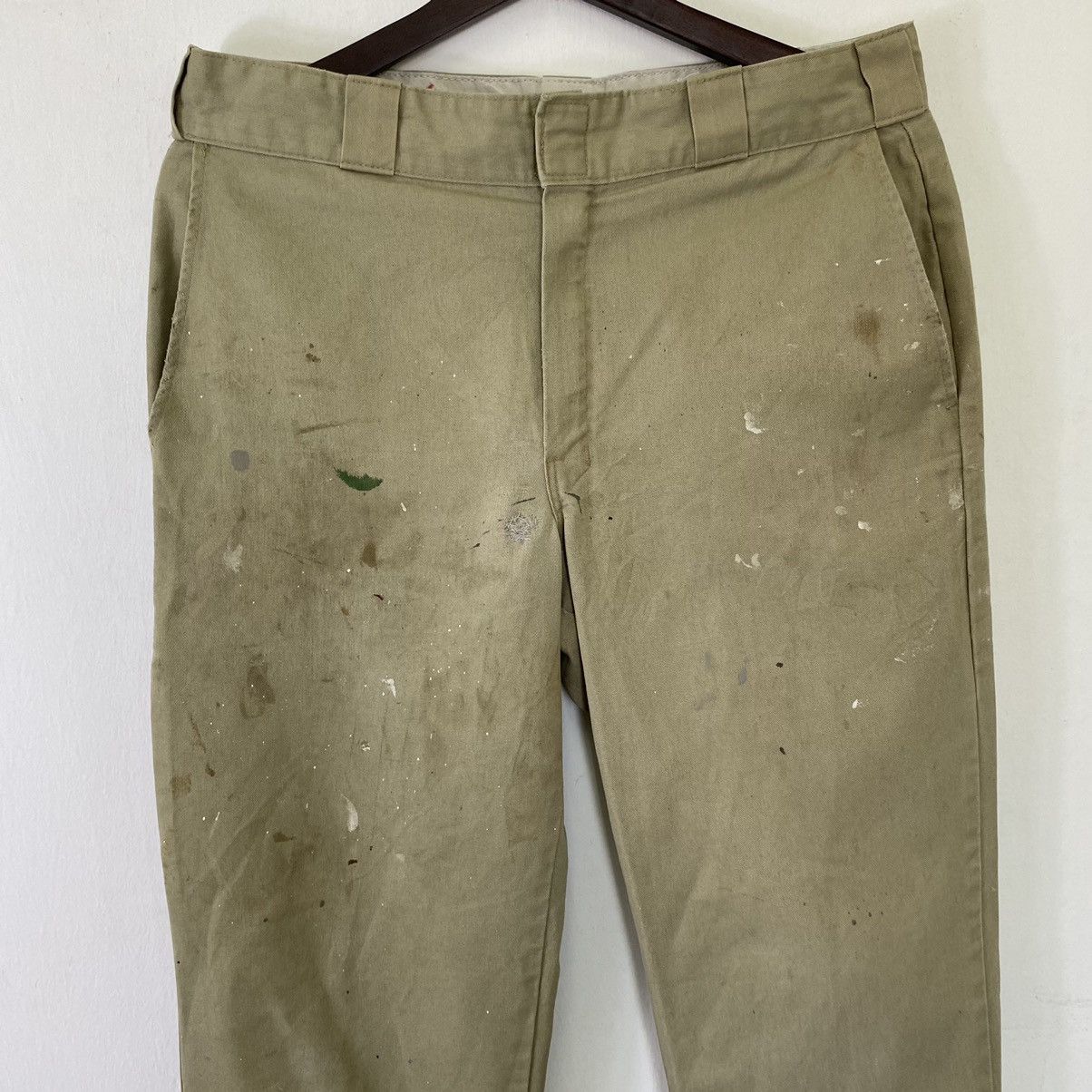 Dickies Vintage Dickies Splash Paint Baggy Double Knee Pant Size US 33 - 2 Thumbnail