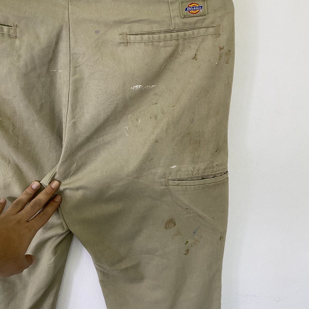 Dickies Vintage Dickies Splash Paint Baggy Double Knee Pant Size US 33 - 10 Thumbnail