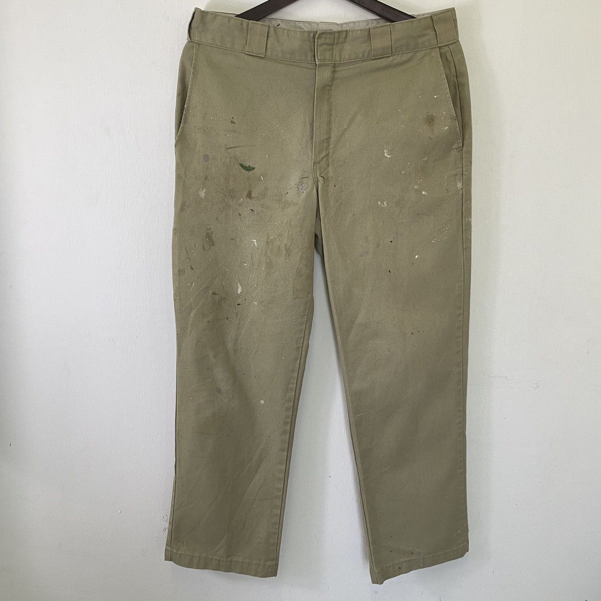 Dickies Vintage Dickies Splash Paint Baggy Double Knee Pant Size US 33 - 1 Thumbnail