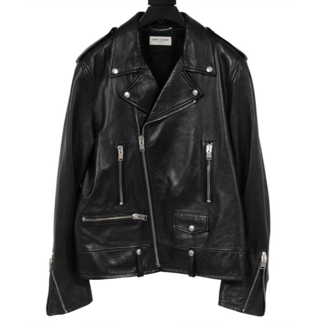 Saint Laurent Paris Black L01 Biker Jacket Grailed 6045